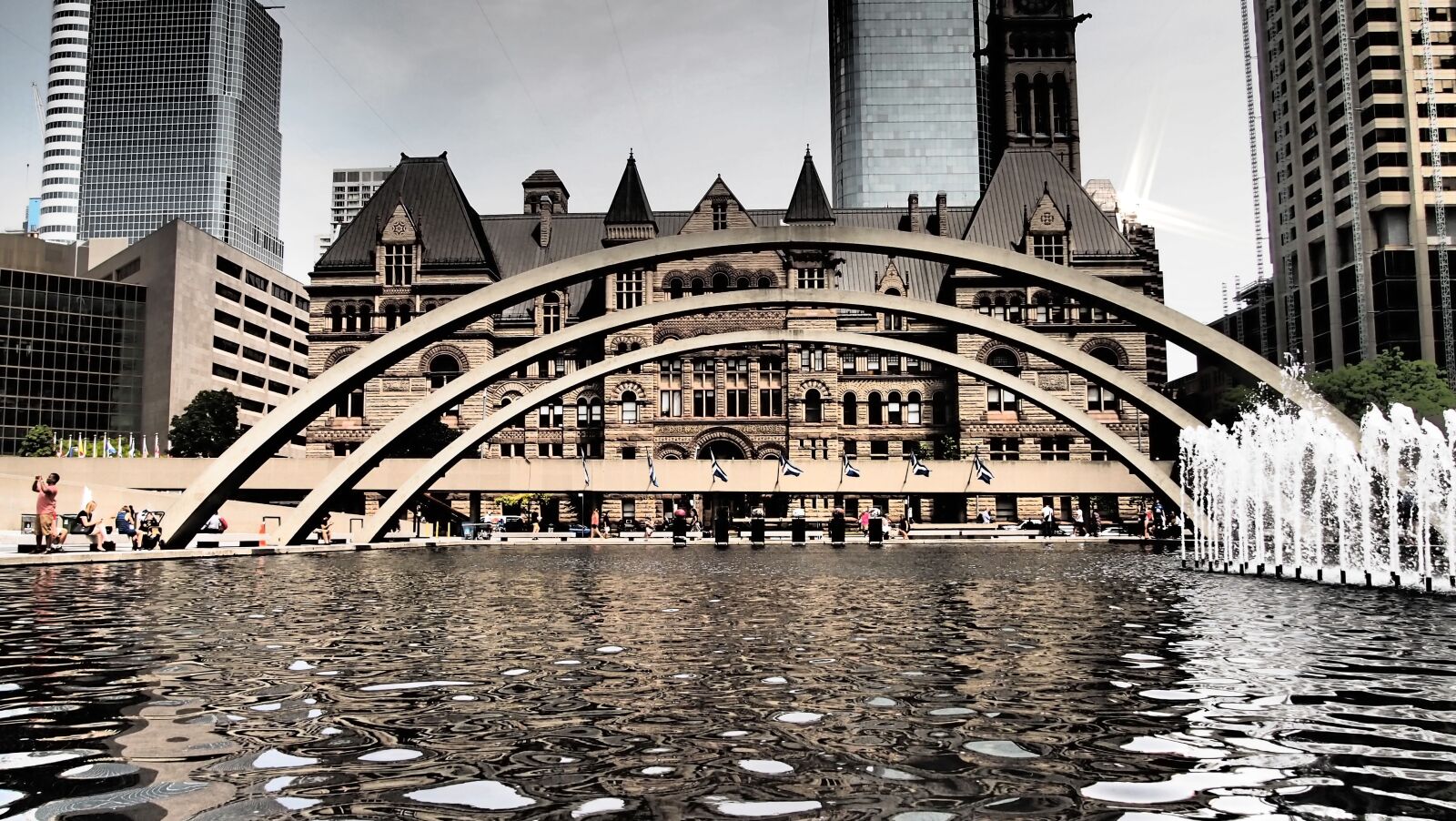 Olympus PEN E-PL3 sample photo. Toronto, canada, town hall photography