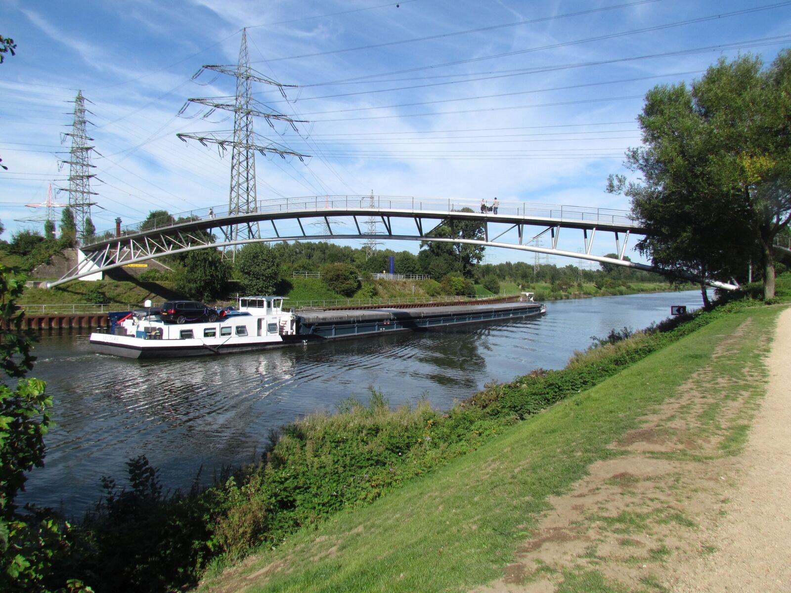 Canon PowerShot SX30 IS sample photo. Bridge, channel oberhausen-osterfeld, autumn photography
