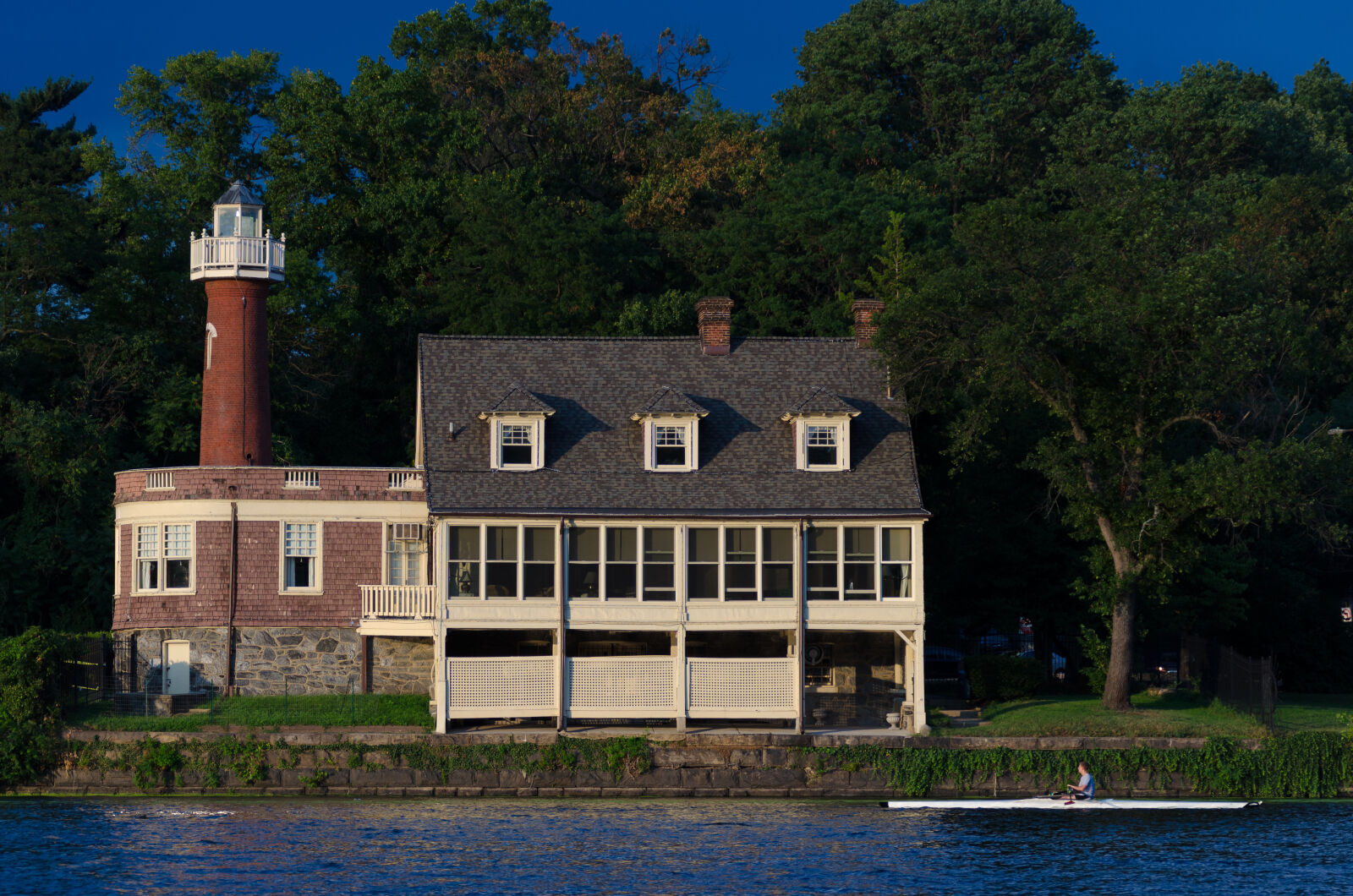 Nikon D5100 sample photo. Blue, sky, boat, lighthouse photography