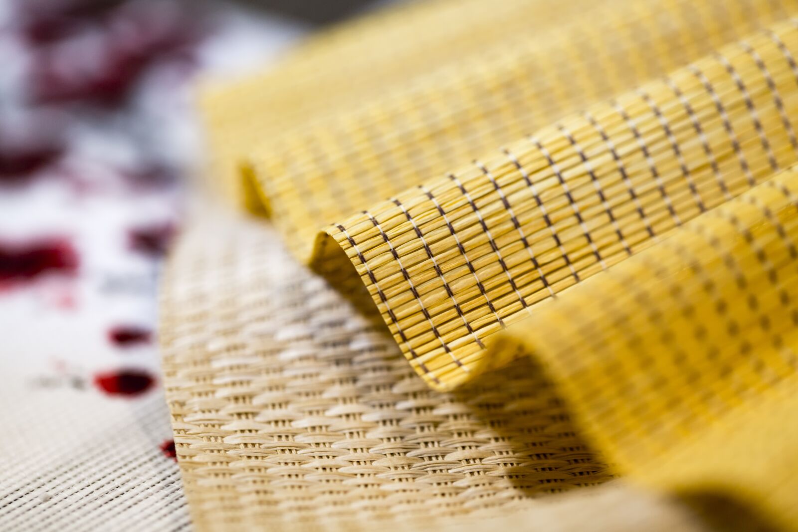 Canon EF 100mm F2.8L Macro IS USM sample photo. Fabric, sun weave, wheat photography