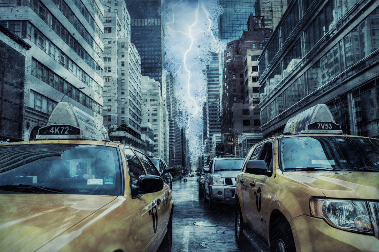 Nikon D3200 sample photo. New york, storm, lightning photography