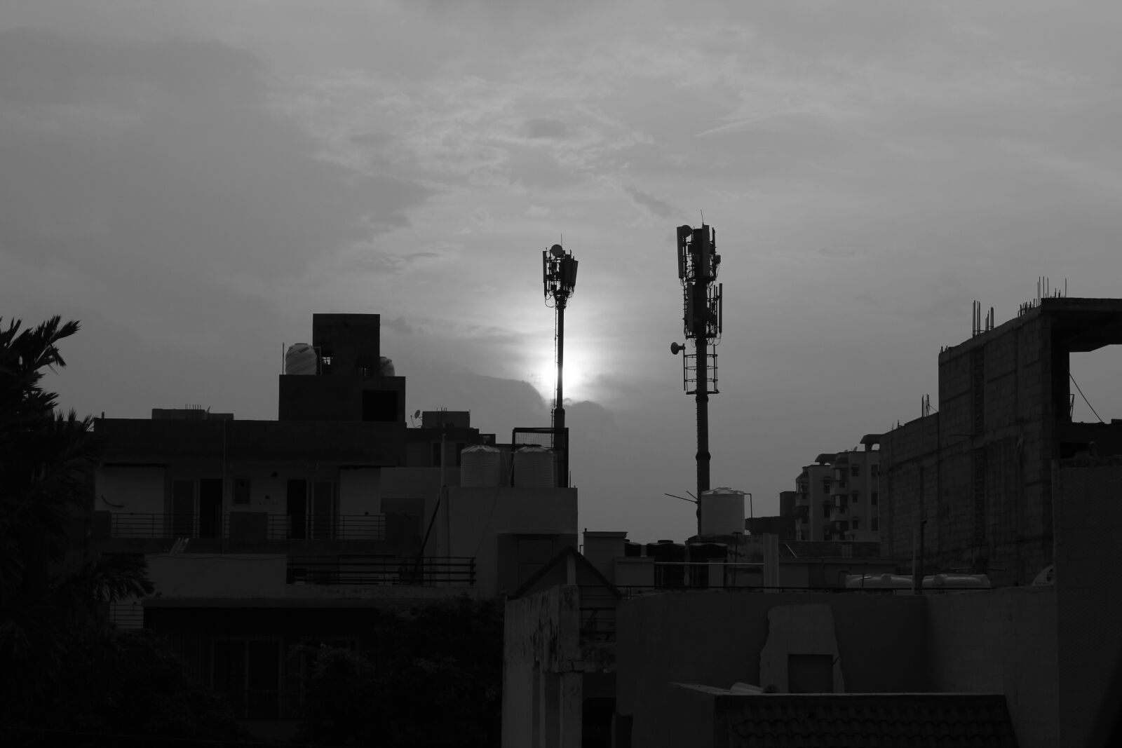 Canon EOS 600D (Rebel EOS T3i / EOS Kiss X5) sample photo. Black white, sunset, nature photography