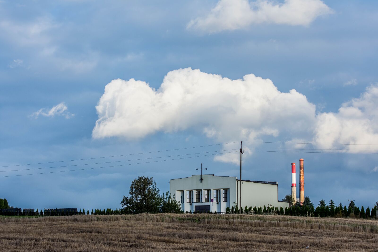 Nikon D7200 sample photo. Church, cloud, cemetery photography