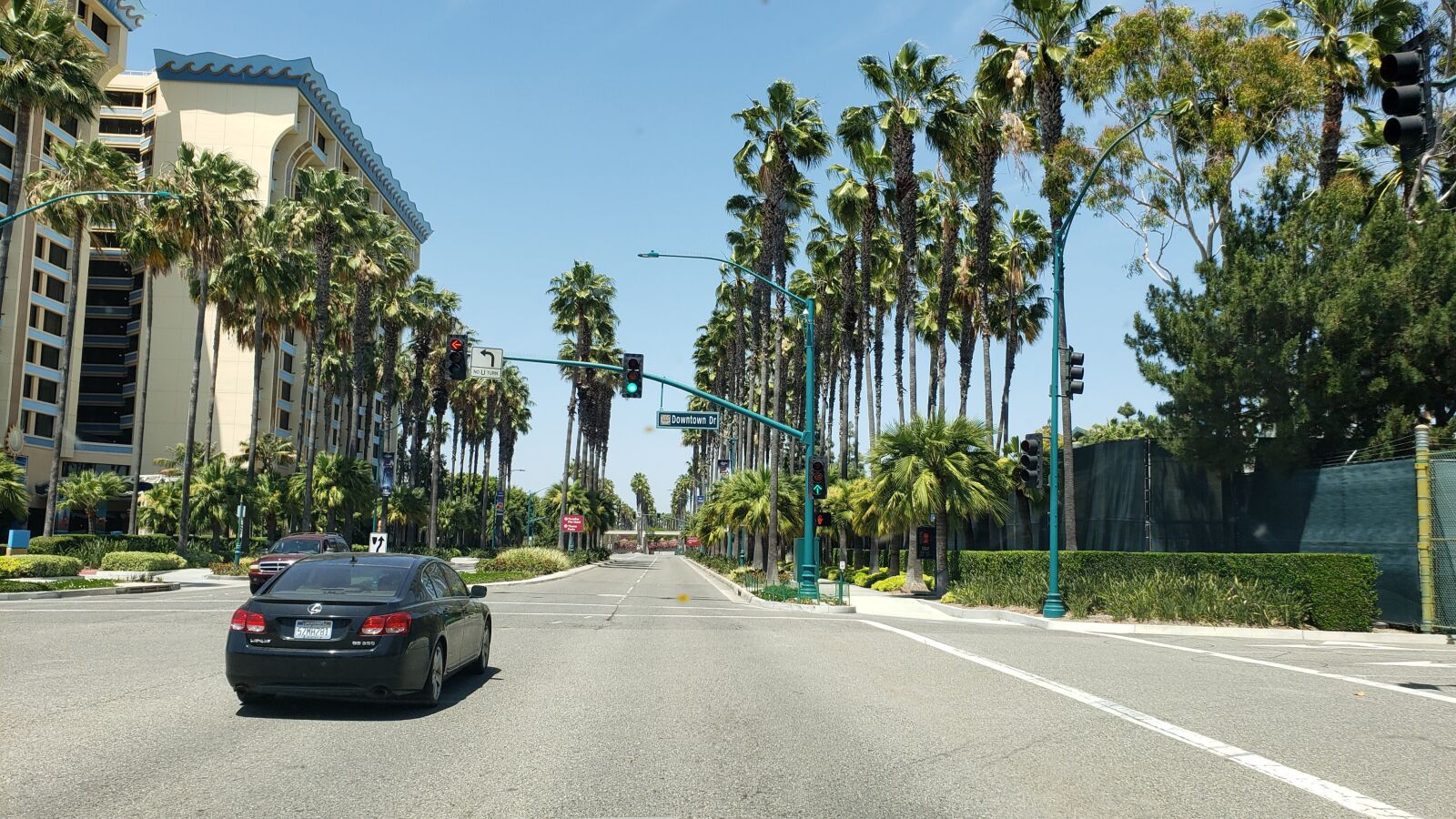 Samsung Galaxy Note9 sample photo. Near disneyland, palm trees photography