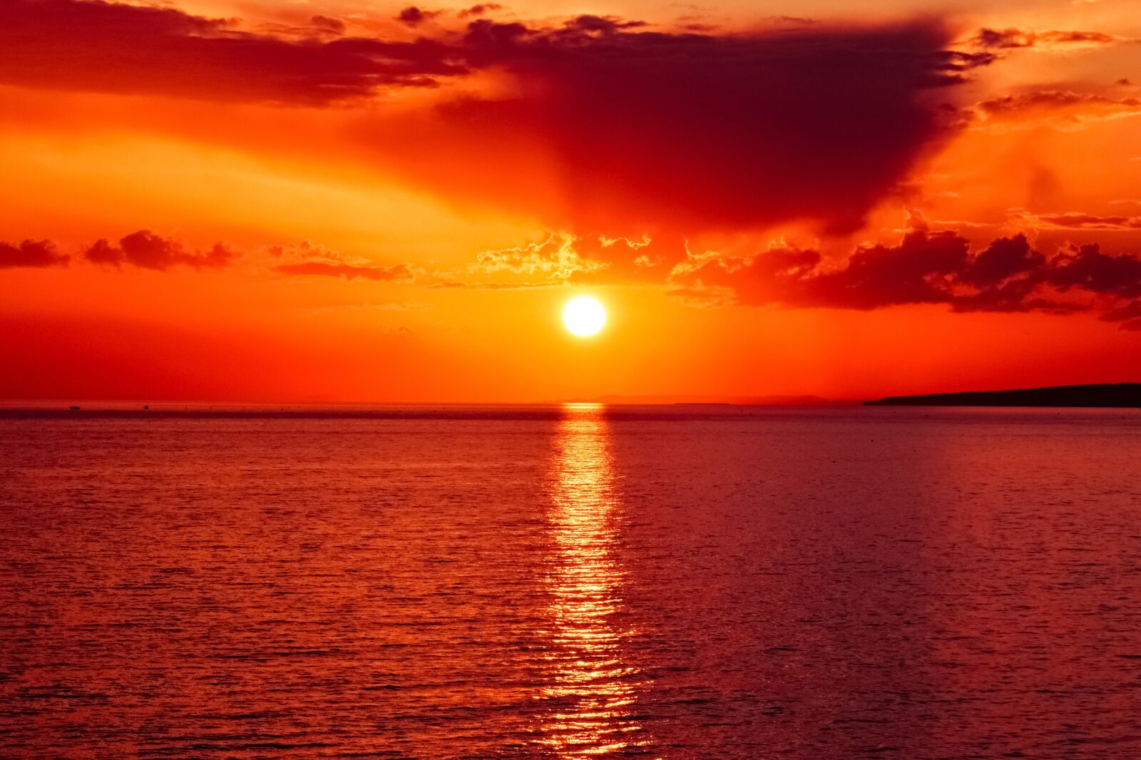 Nikon D3300 sample photo. Sunset, sun, sea photography