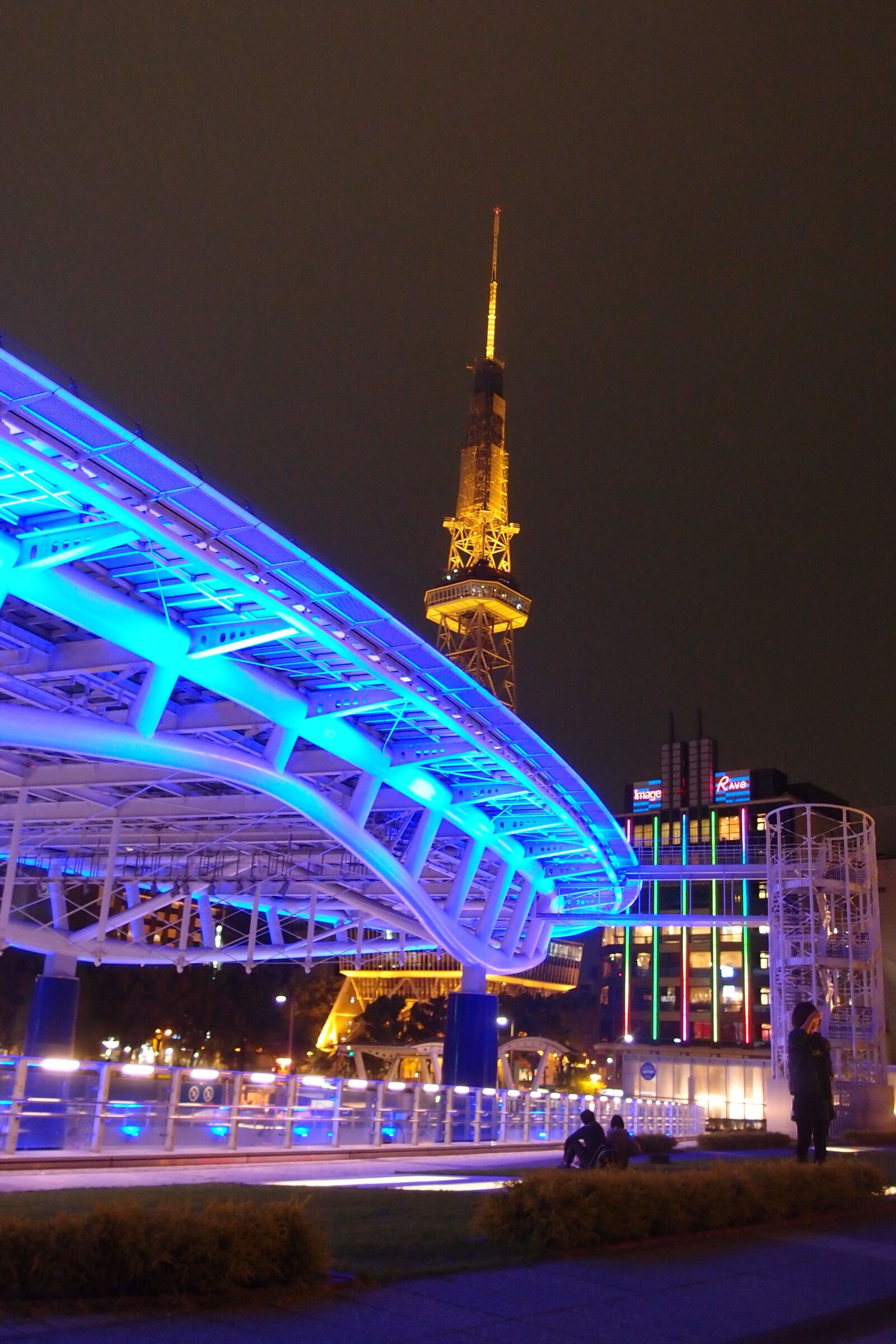 Olympus XZ-1 sample photo. Night view, nagoya, japan photography