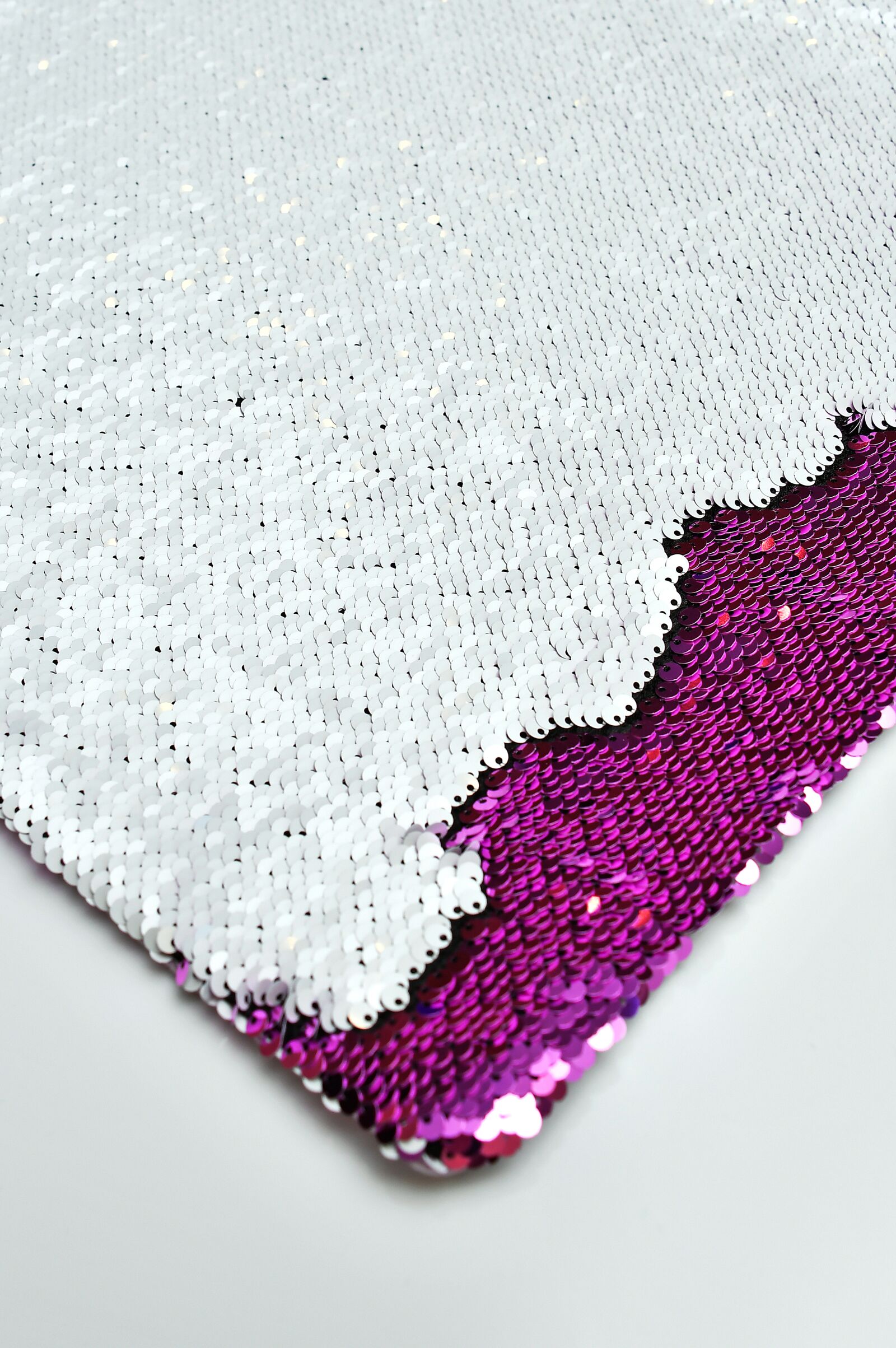 Nikon D3200 sample photo. Sequins, pillowcase, white photography