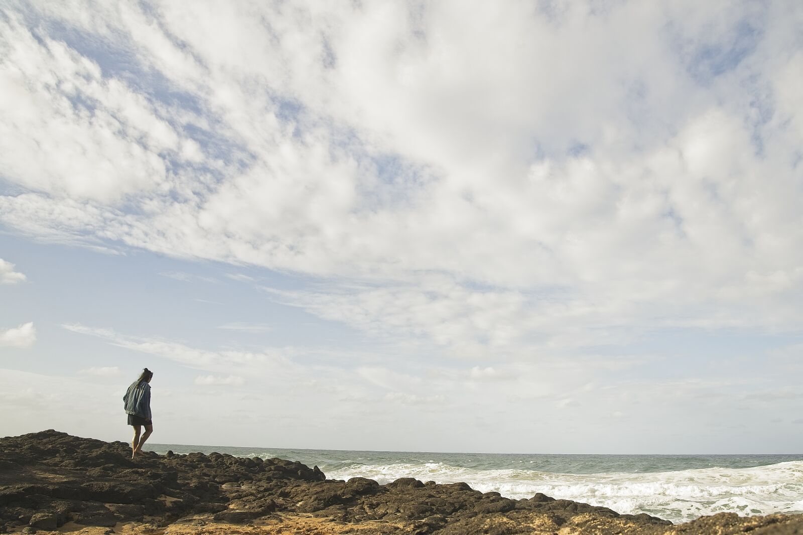 Sony FE 24-105mm F4 G OSS sample photo. Ocean, shore, solitude photography