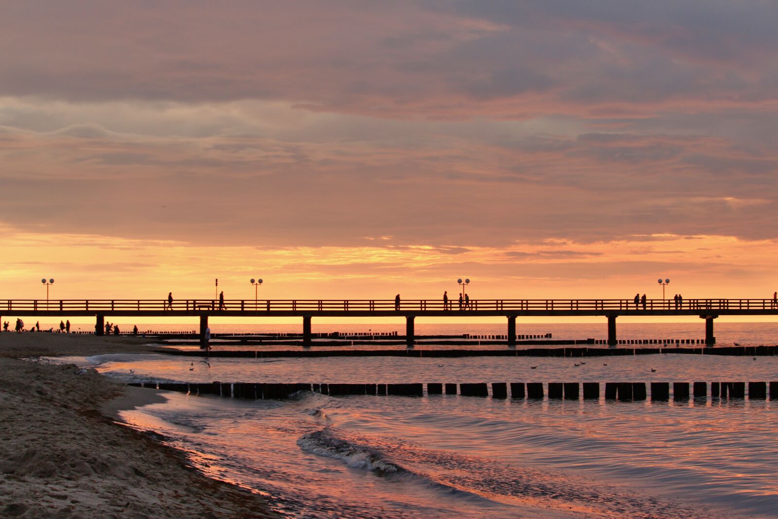 Canon EF-S 55-250mm F4-5.6 IS STM sample photo. Sunset, sea bridge, k photography