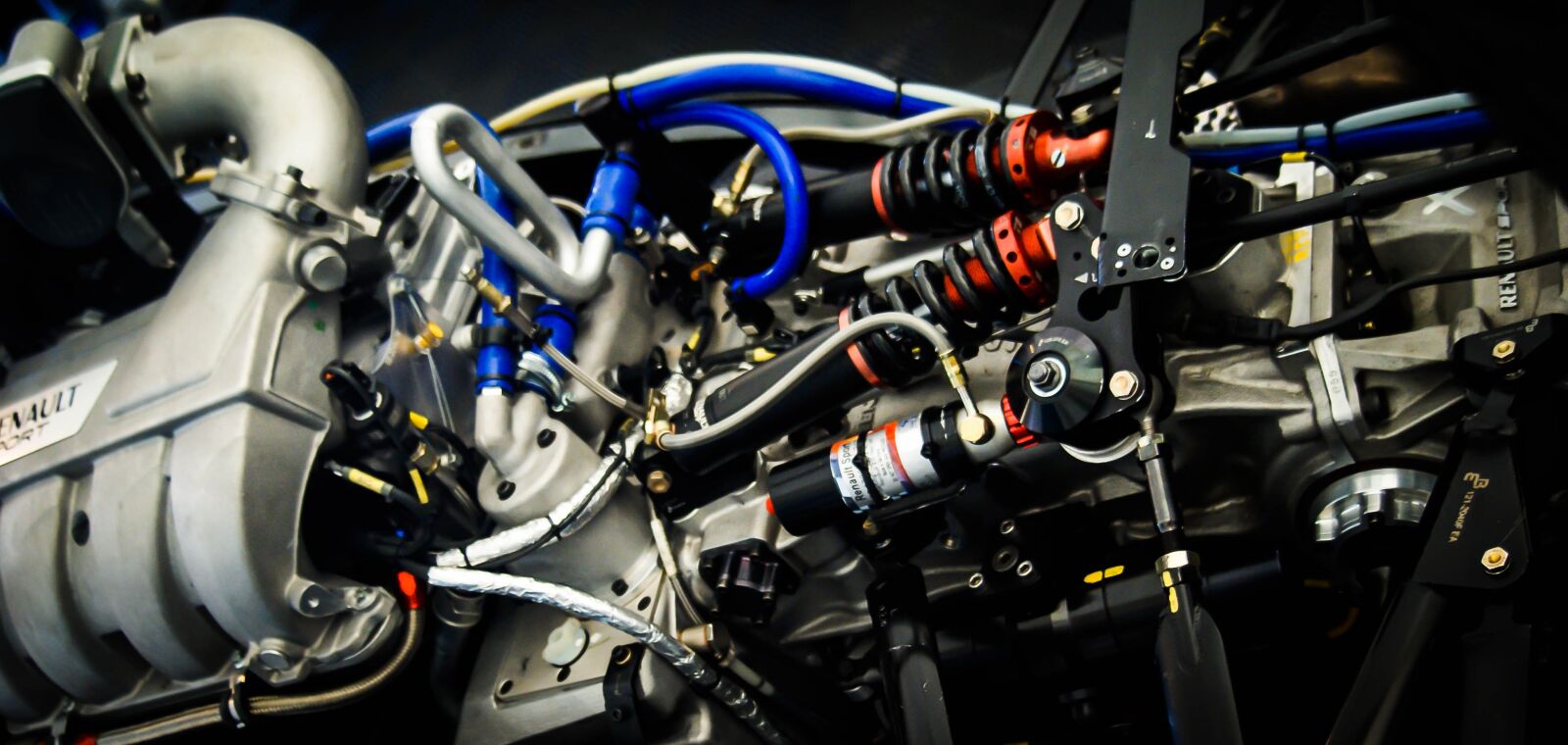 Sony Alpha DSLR-A200 sample photo. Racing car engine, engine photography