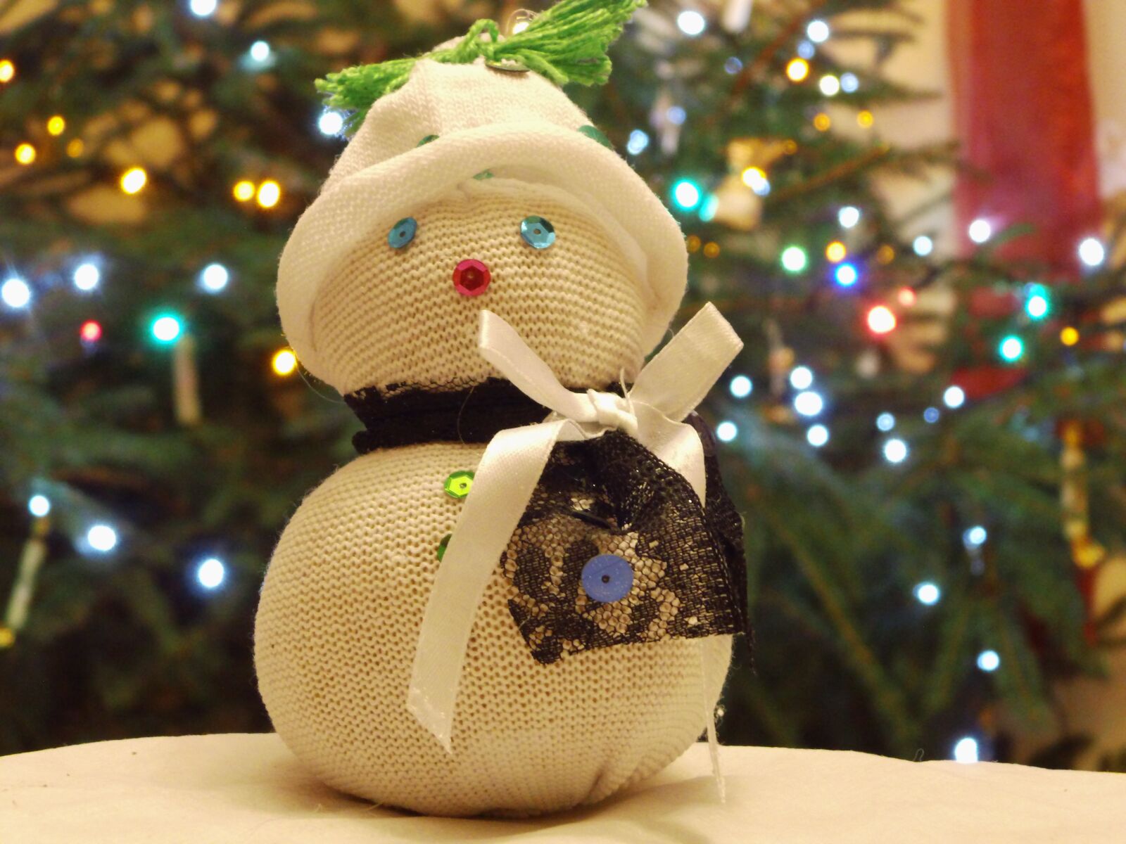 Benq GH700 sample photo. Snowman, holidays, christmas decoration photography
