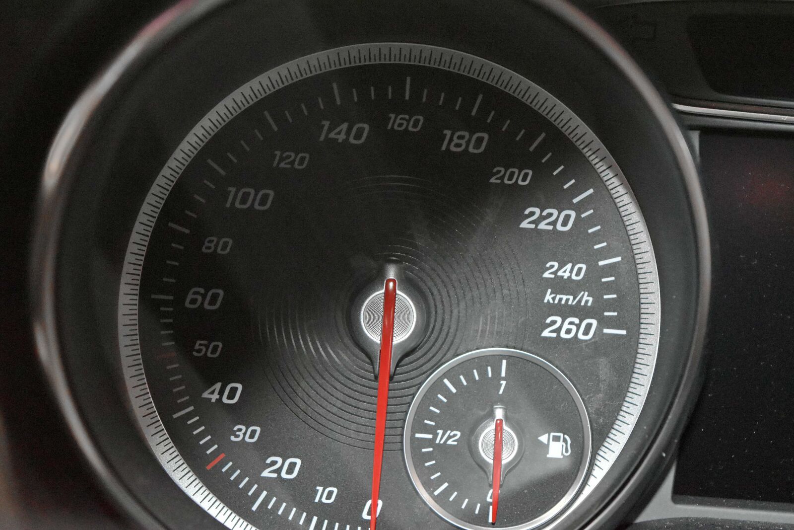 Nikon D5500 sample photo. Dashboard, speed limit, speedometer photography