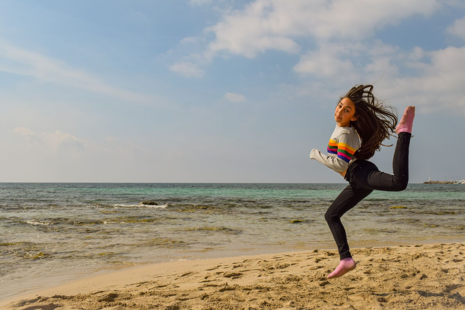 Nikon D3300 sample photo. Girl, teenager, jumping photography
