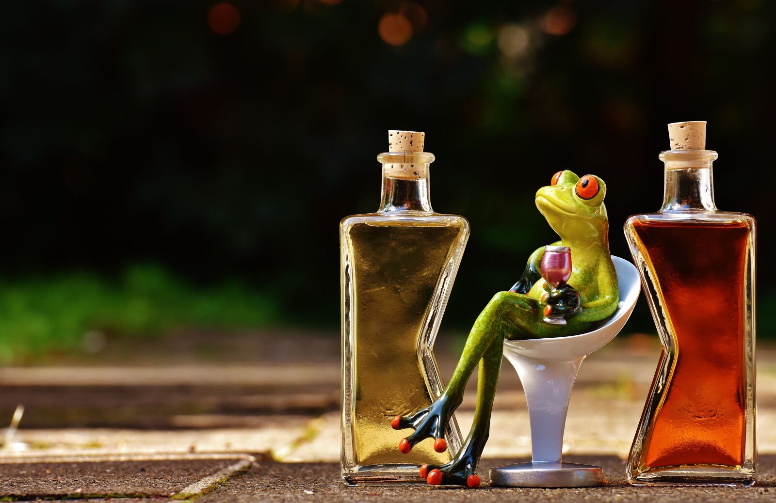 Nikon D7200 sample photo. Frogs, chick, beverages photography
