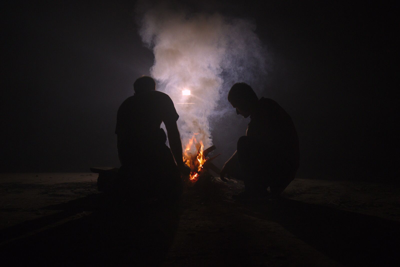 Canon EOS 80D sample photo. Fire, smoke, light photography