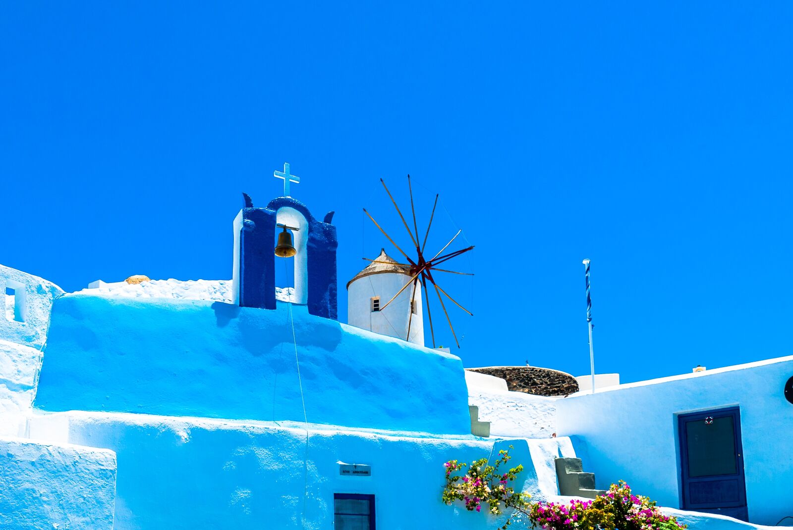 Nikon D80 sample photo. Greece, santorini, the sun photography