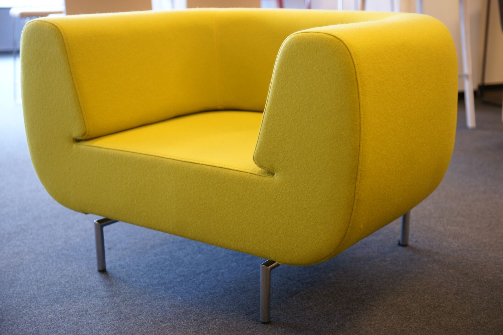 Sony Alpha DSLR-A850 sample photo. Yellow, armchair, chair photography