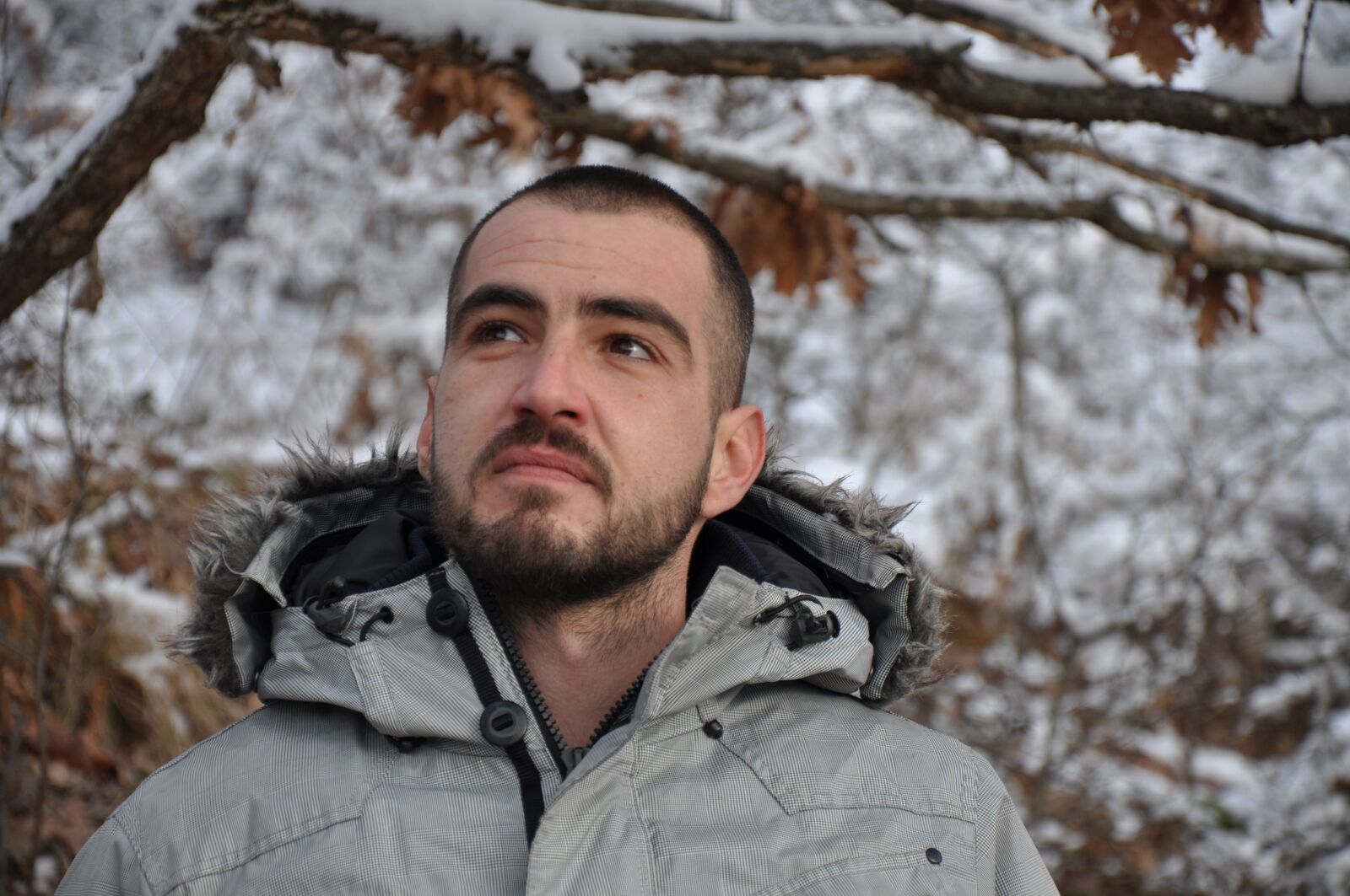 Nikon D90 sample photo. Man, winter photography
