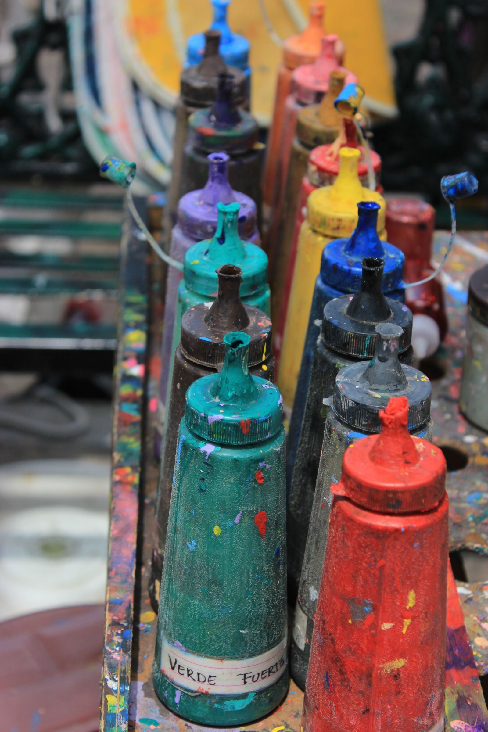 Canon EOS 600D (Rebel EOS T3i / EOS Kiss X5) sample photo. Colors, painting, stains photography