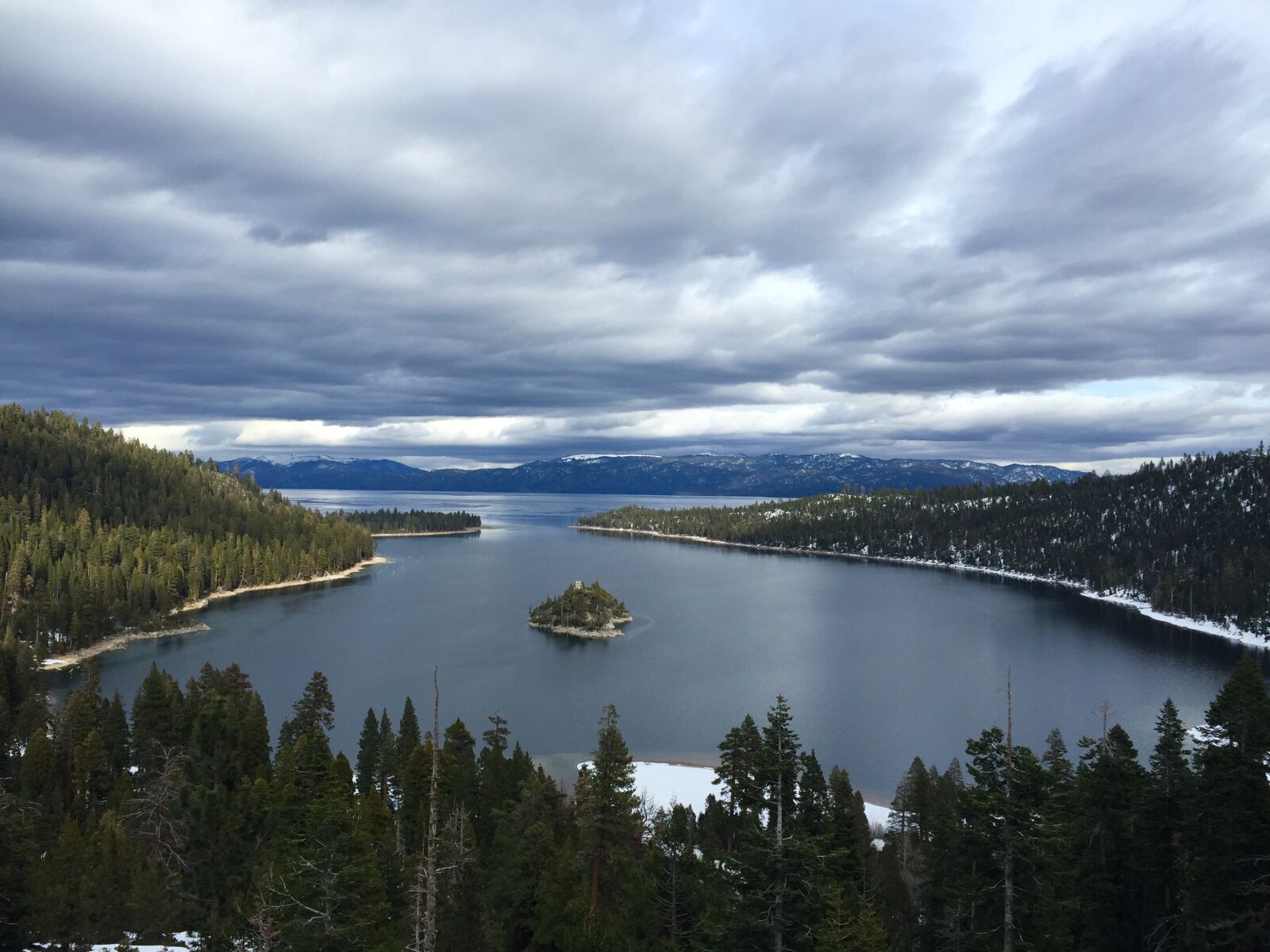 Apple iPhone 6 sample photo. Lake, tahoe, clouds photography