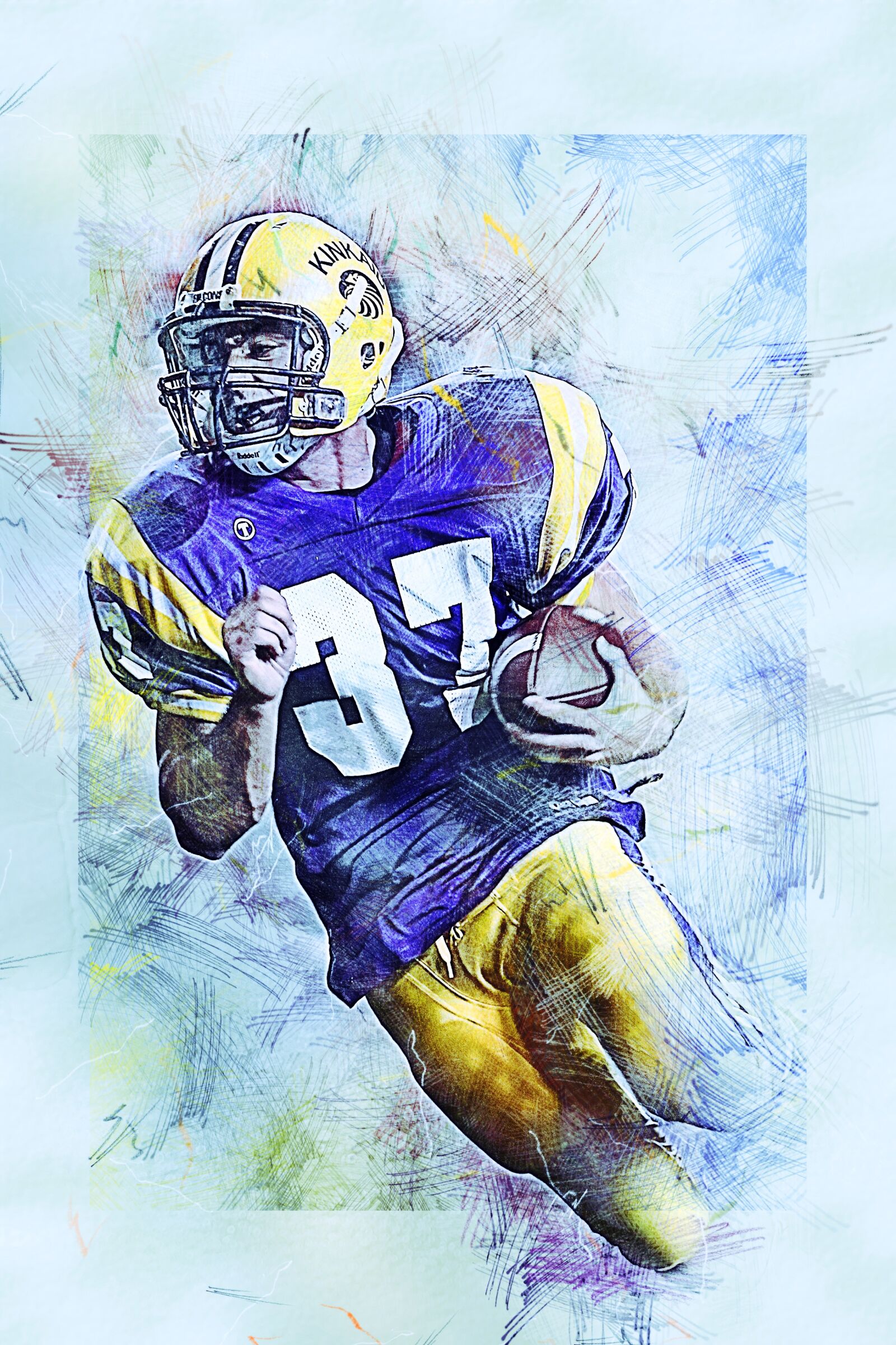 Canon EOS 20D sample photo. American football, game, sport photography