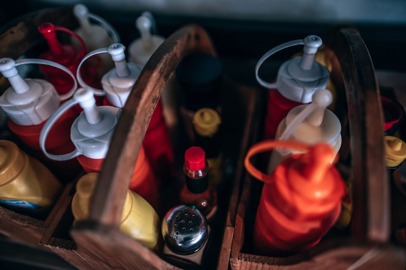 Sony a7 II sample photo. Assortment, bottles, box photography