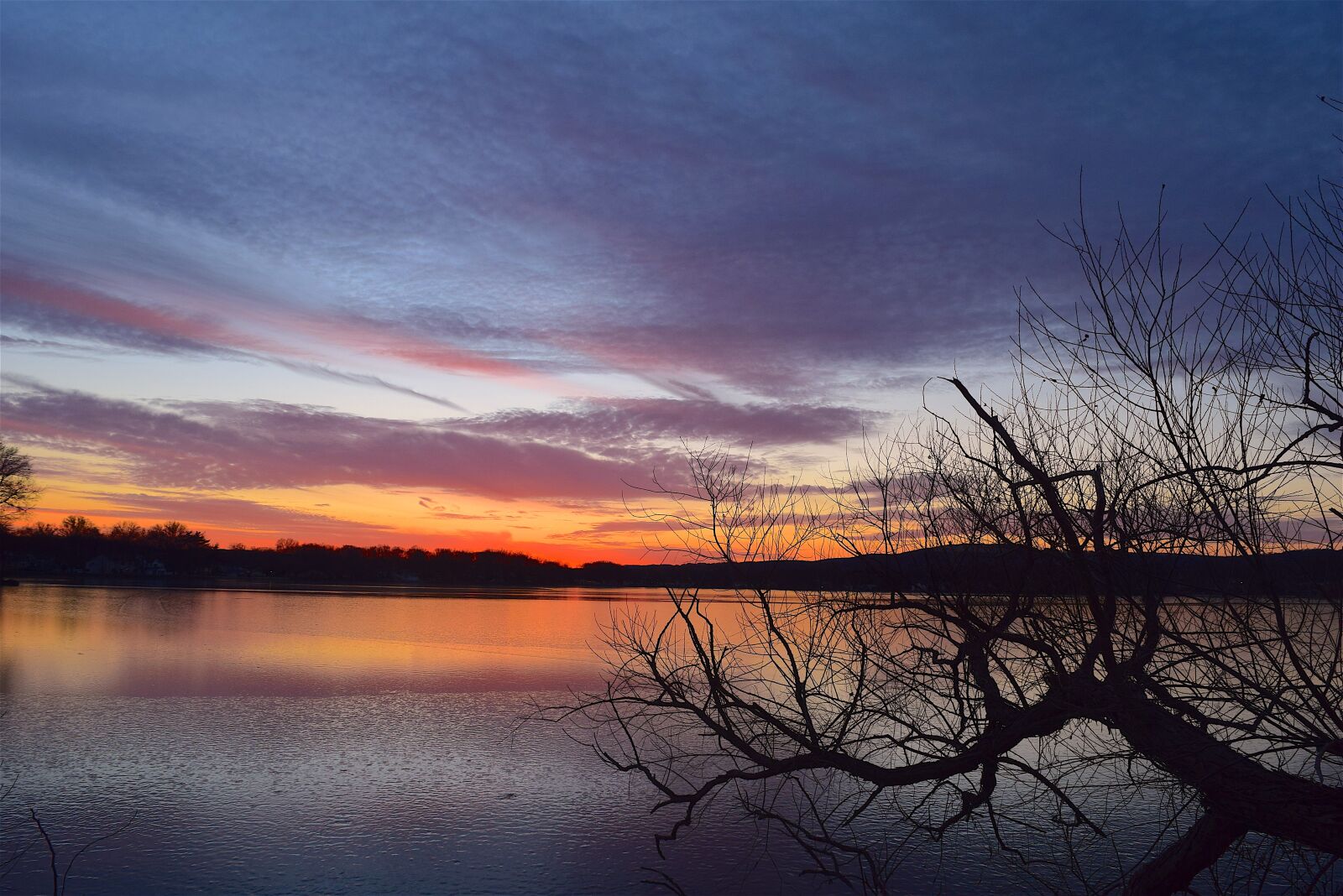 Nikon D3300 sample photo. Sunset, lake, colorful photography