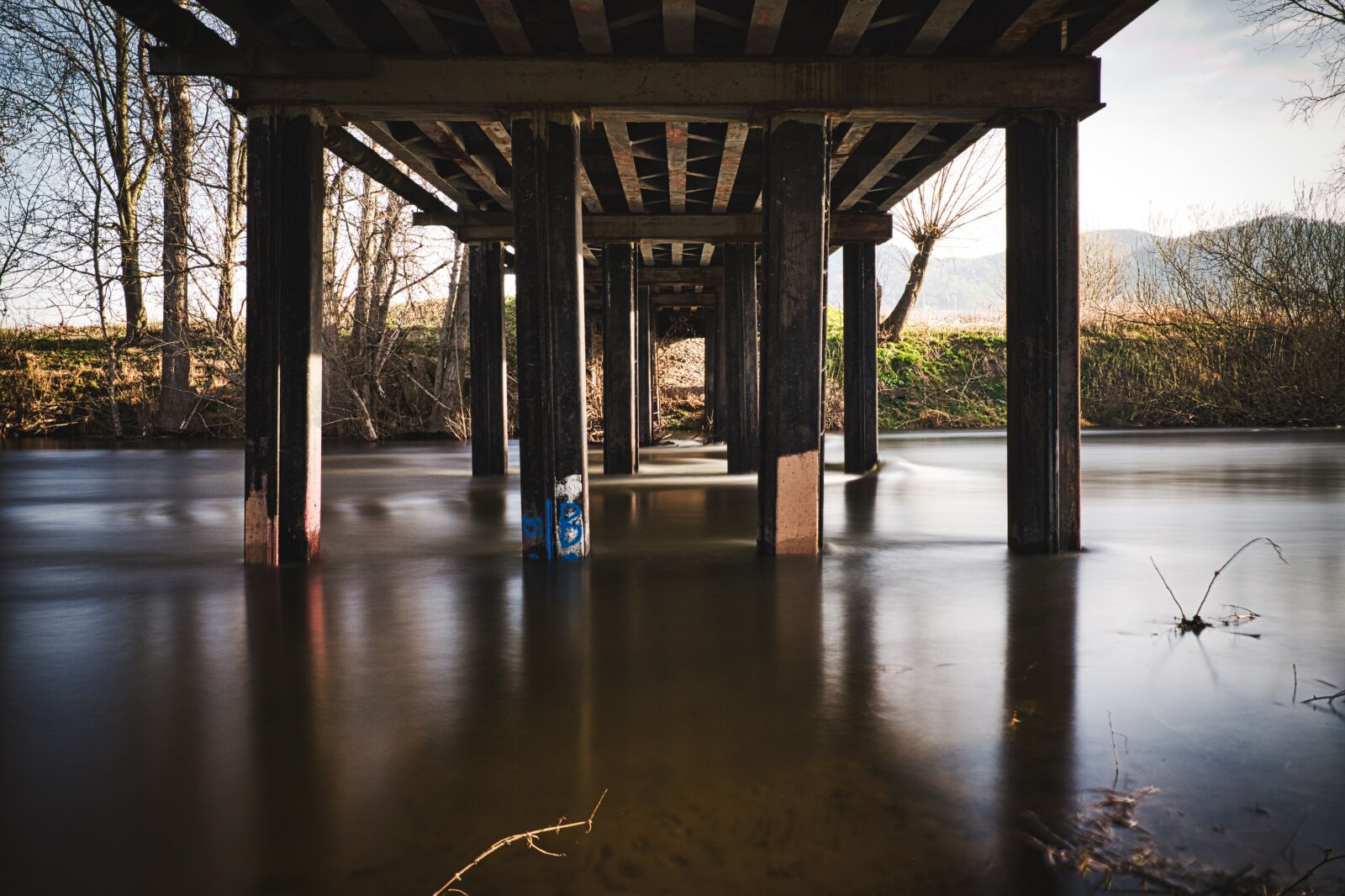 Canon EF 24-105mm F3.5-5.6 IS STM sample photo. River, bridge, steel photography