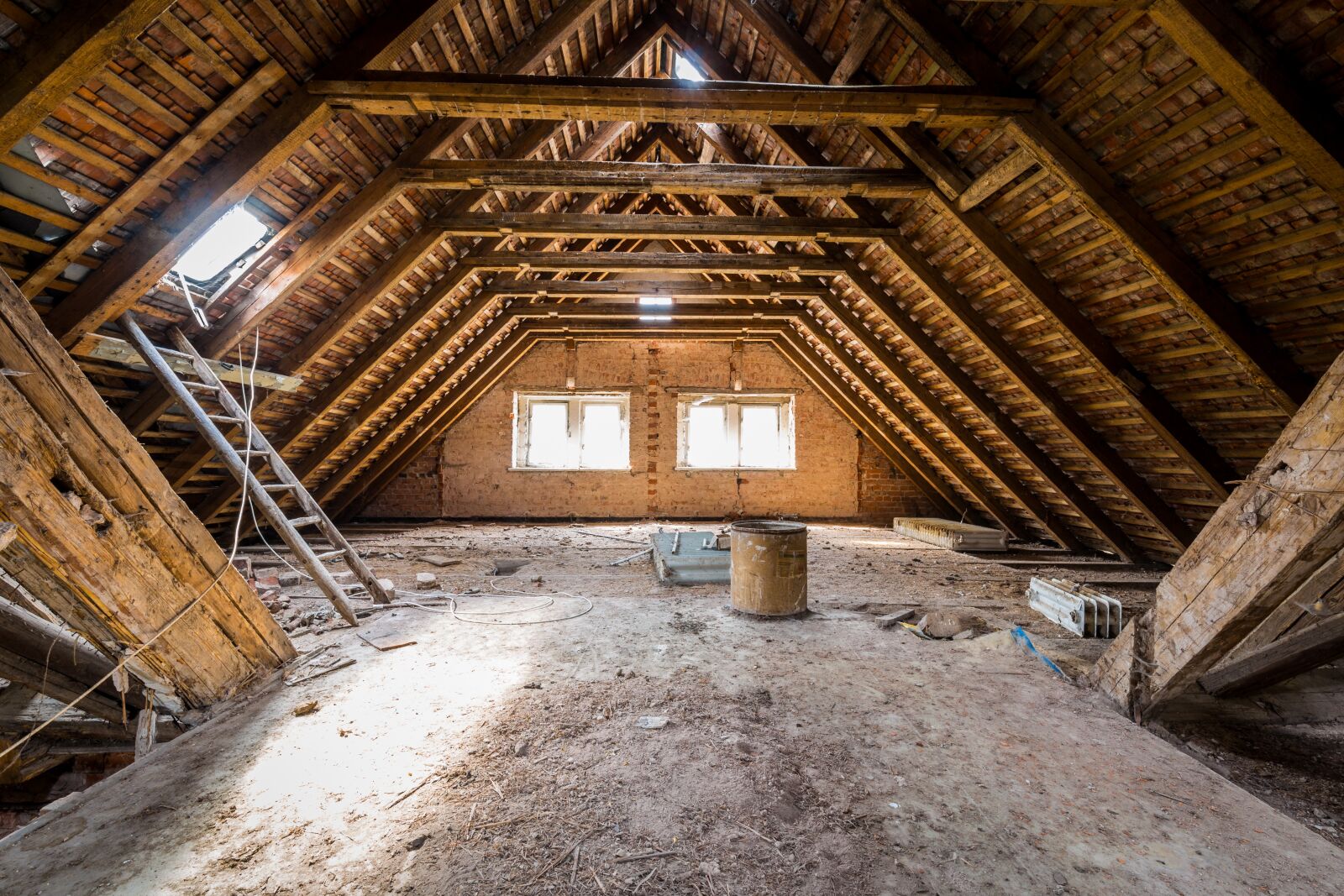 Canon EOS 6D + Tamron SP 15-30mm F2.8 Di VC USD sample photo. Attic, dirty, abandoned photography