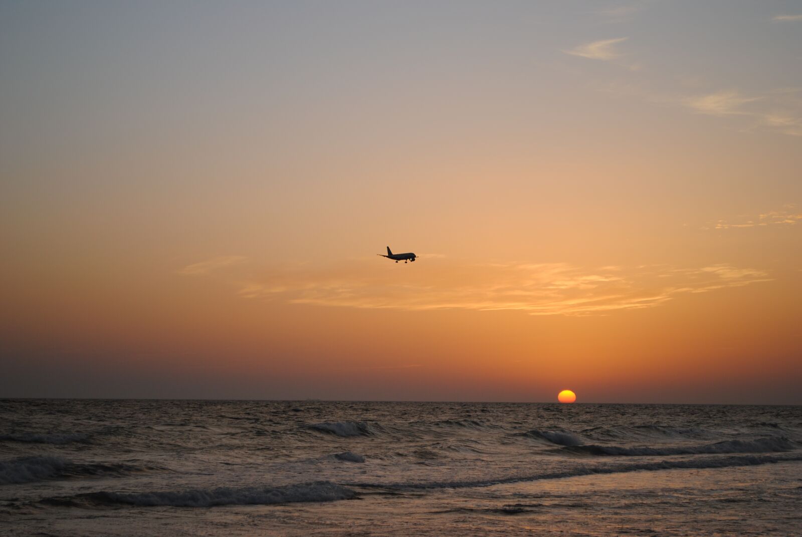Nikon D3000 sample photo. Airplane, plane, sky photography