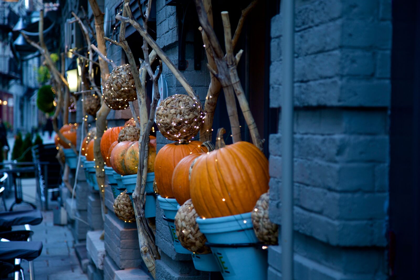 Canon EOS 6D + Canon EF 24-105mm F4L IS USM sample photo. Halloween decorating, pumpkin, fall photography