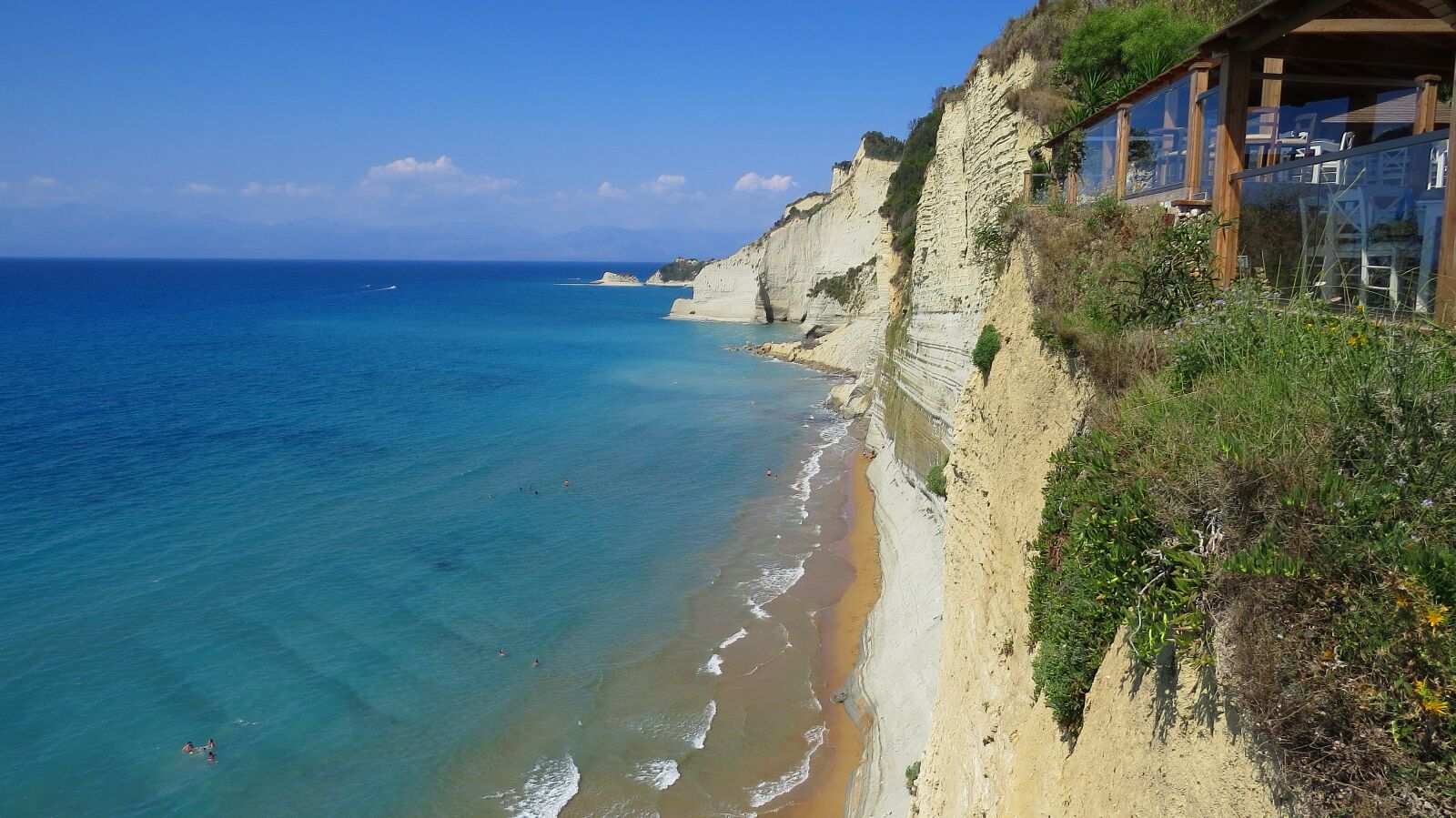 Canon PowerShot SX50 HS sample photo. Sea, ionic, cliff photography
