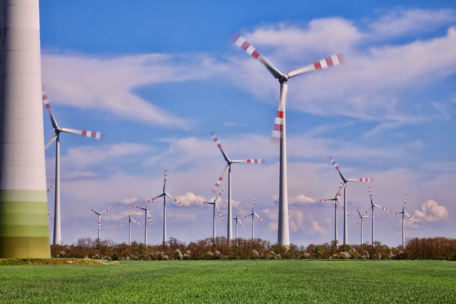 Sony Cyber-shot DSC-RX10 III sample photo. Wind turbines in motion photography