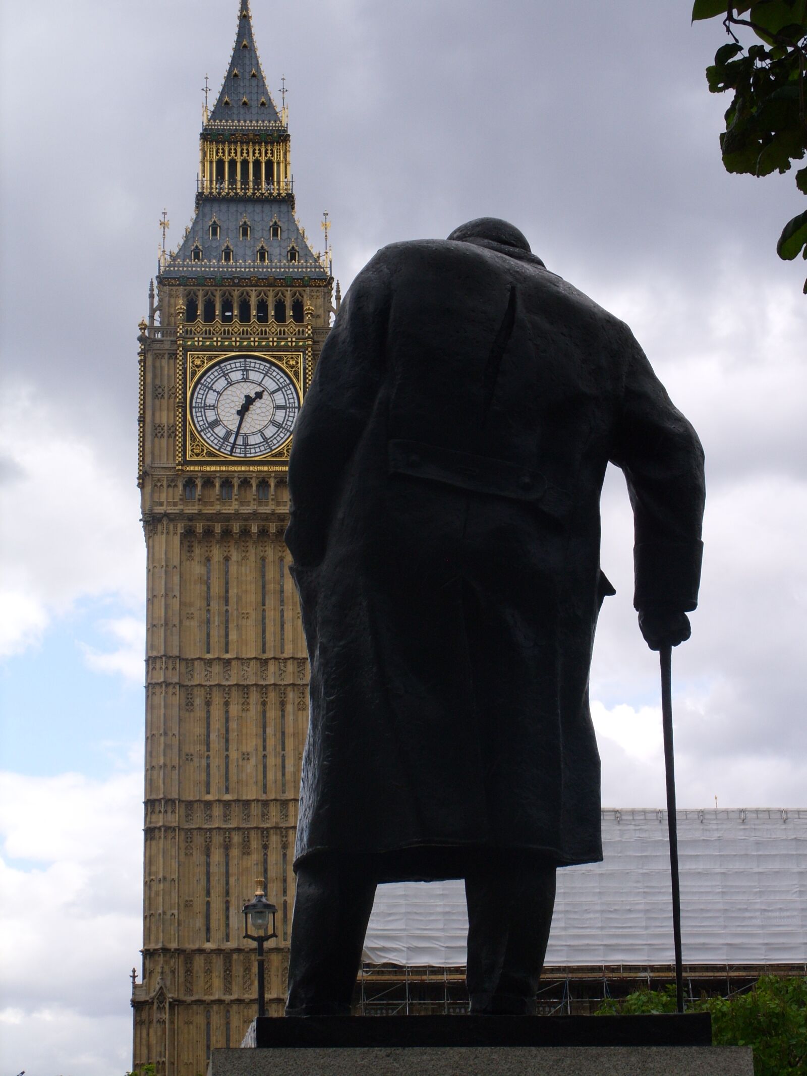 Samsung S850 sample photo. Big ben, churchill, statue photography