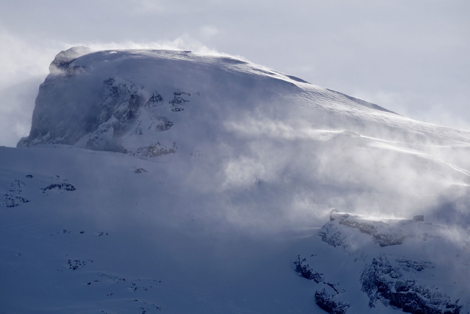 Sony DT 55-300mm F4.5-5.6 SAM sample photo. Mountain, snow, nature photography