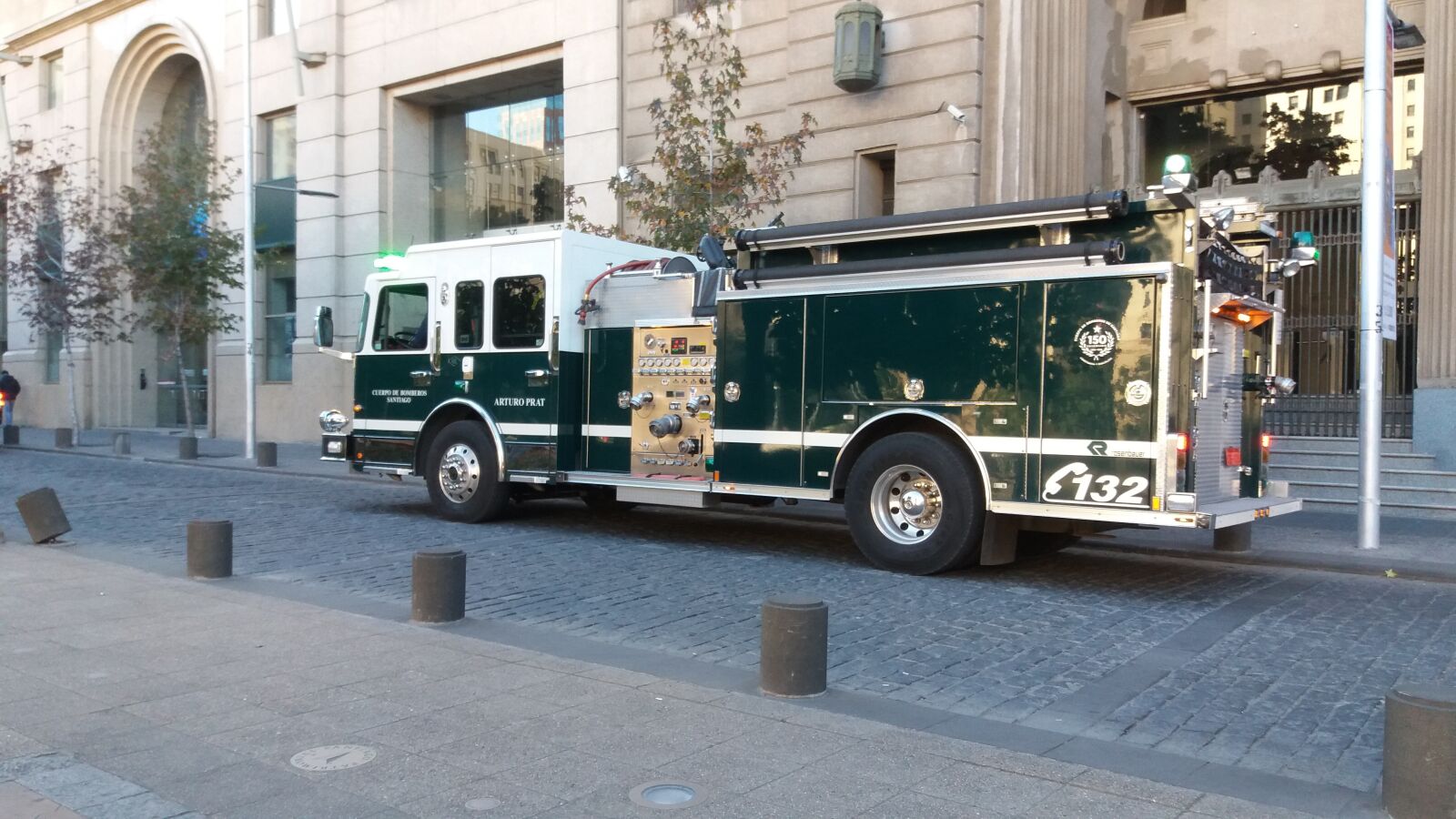 Samsung Galaxy J5 sample photo. Fire department, chile, santiago photography