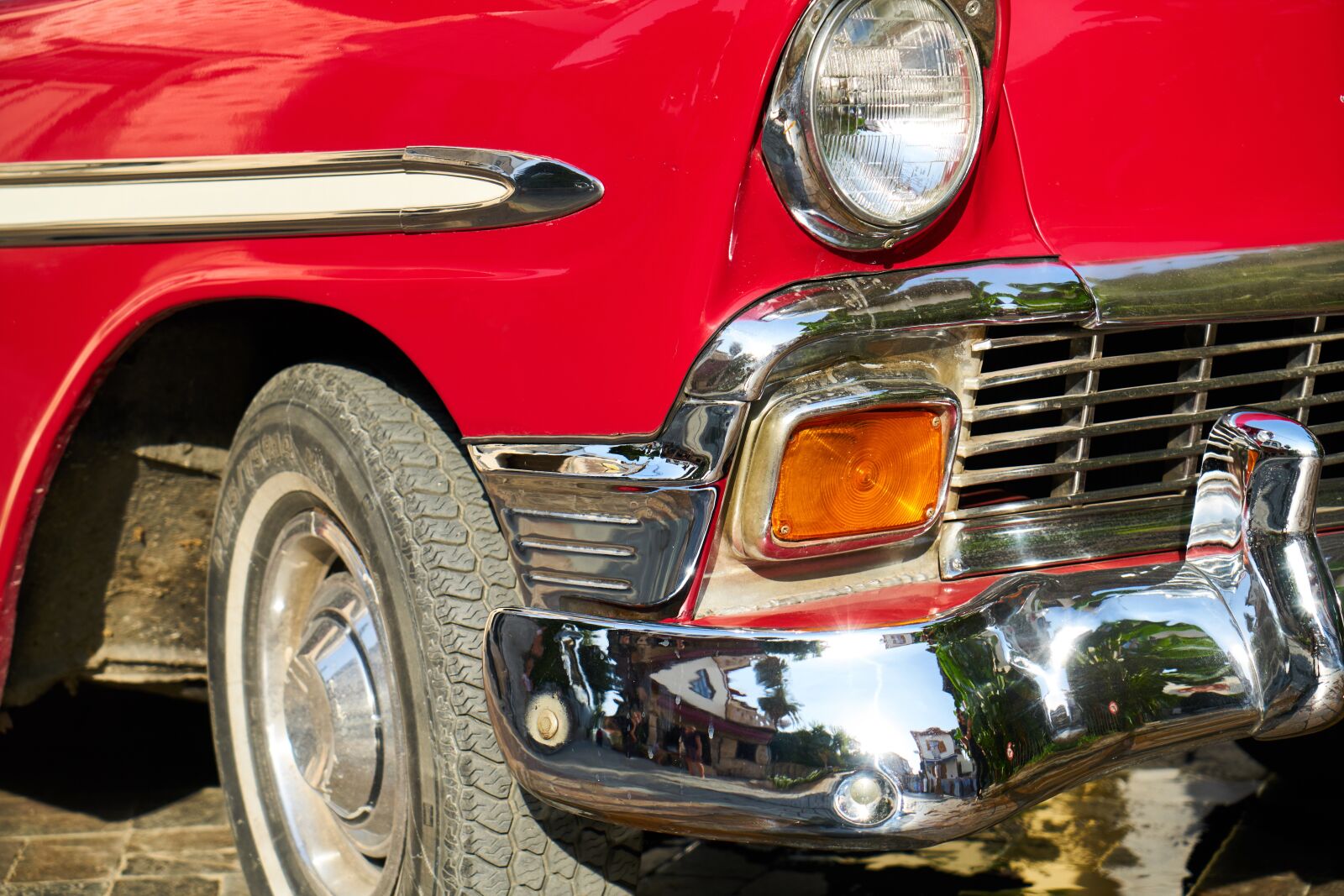 Sony a7R II sample photo. Car, classic, red photography