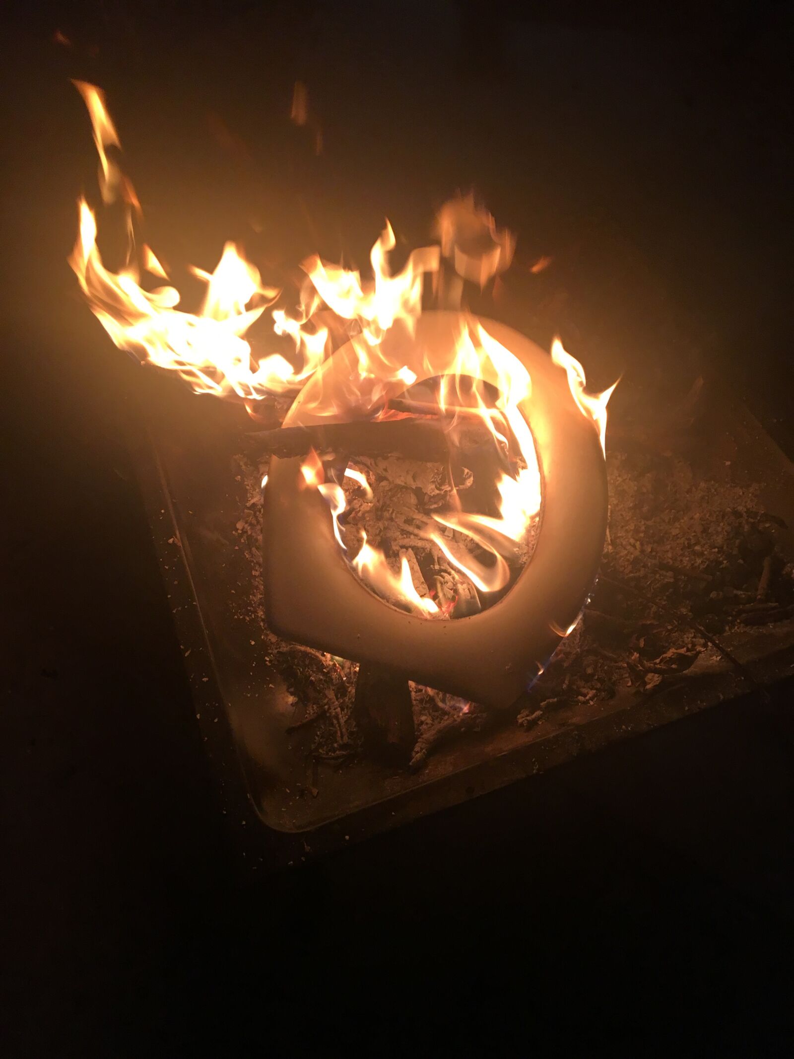 Apple iPhone 6s sample photo. Fire, toilet lid, outdoor photography