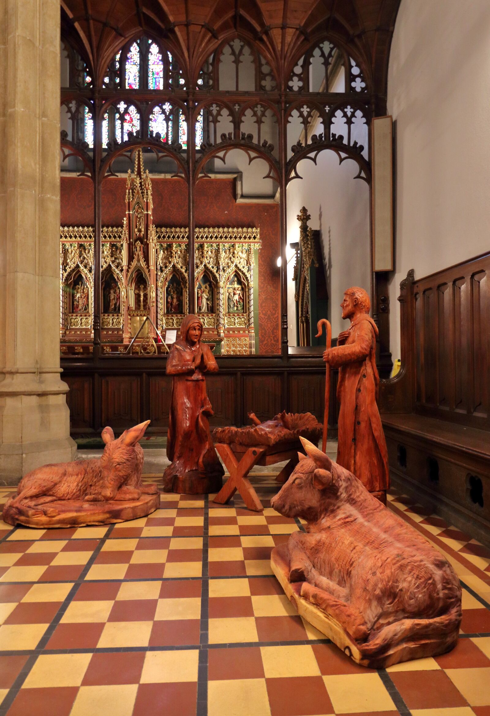 Canon EOS 80D + Canon EF-S 10-18mm F4.5–5.6 IS STM sample photo. Ushaw college, nativity, christmas photography