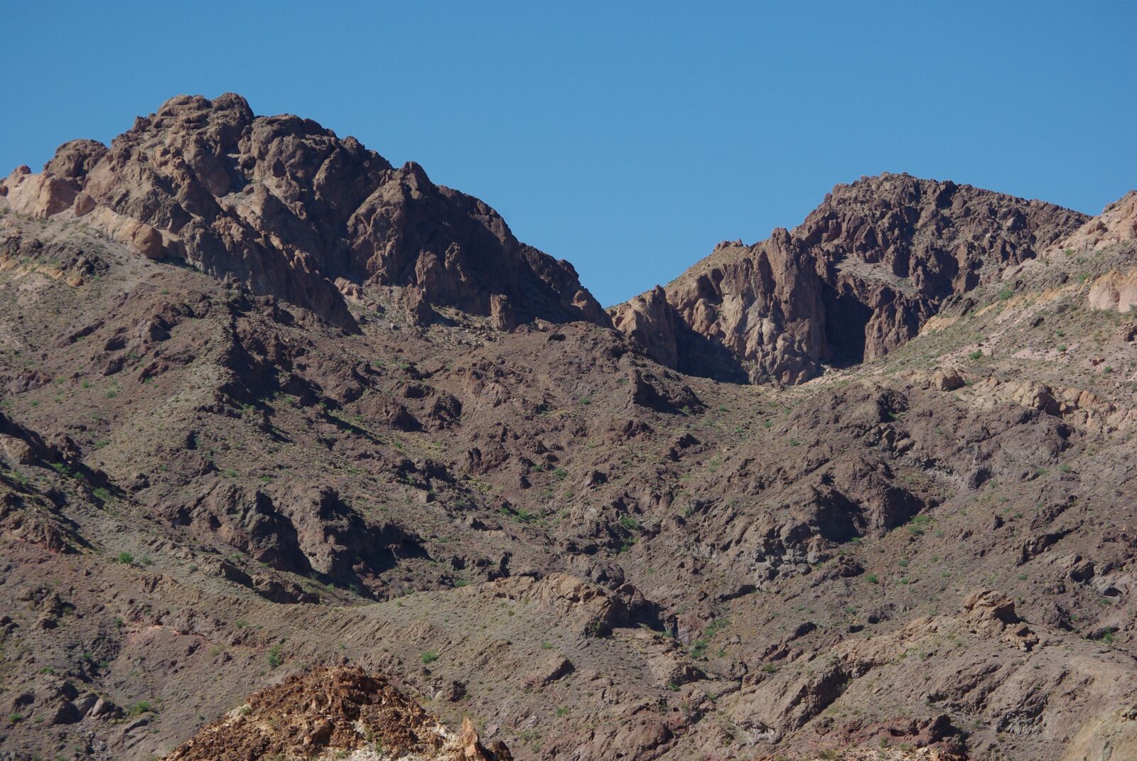 Pentax K200D sample photo. Nevada, nelson, mountains photography