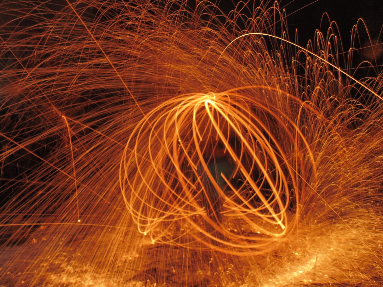Sony Cyber-shot DSC-H200 sample photo. Long exposure, steel wool photography