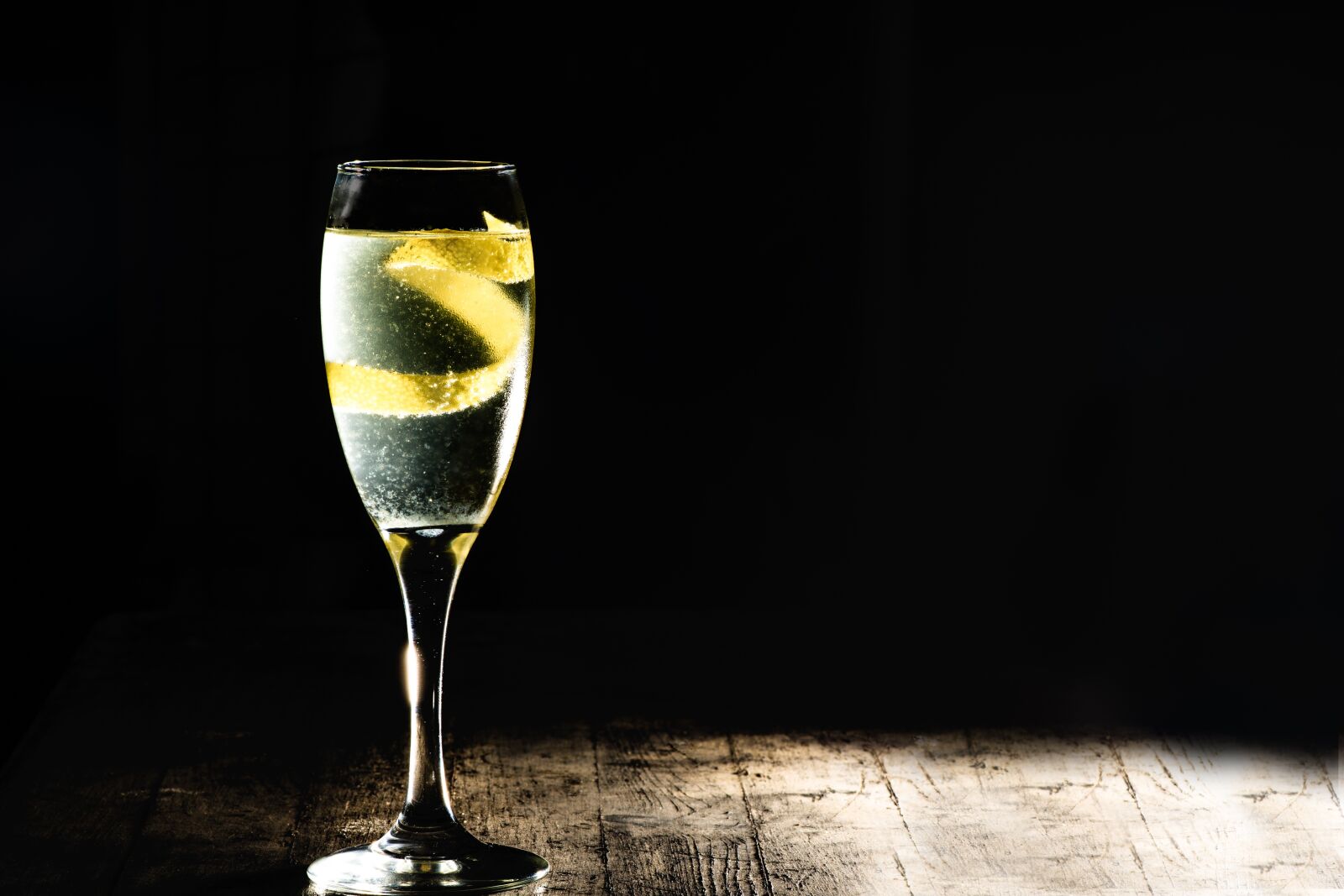 Nikon D7200 sample photo. Champagne, cocktail, french 75 photography