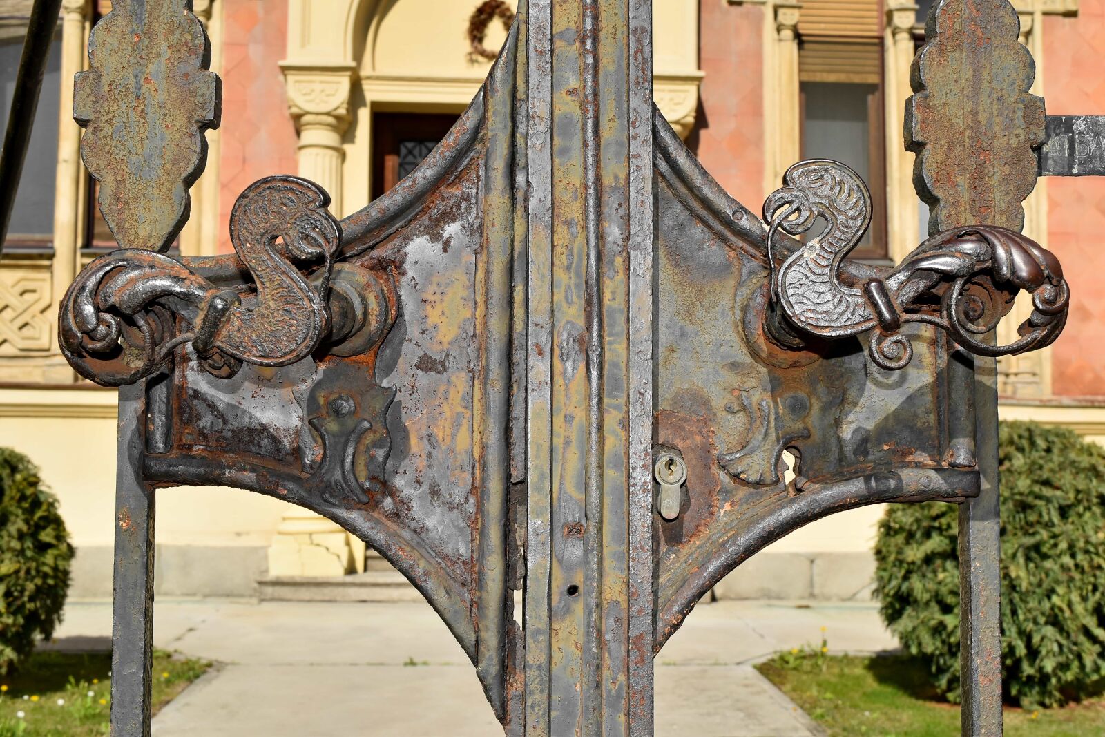 Nikon D5500 sample photo. Cast iron, front door photography