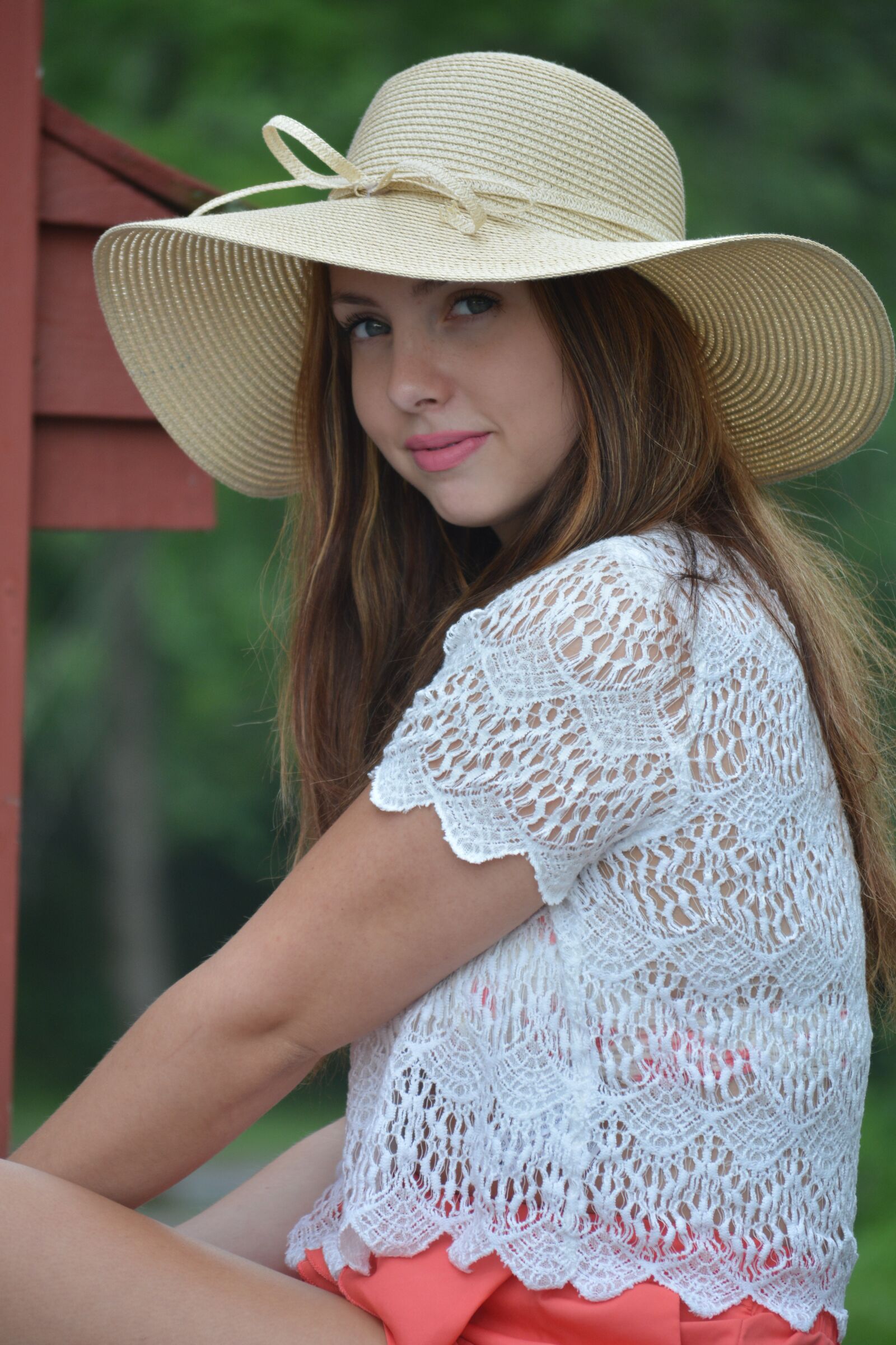 Nikon D5200 sample photo. Girl, hat, people photography