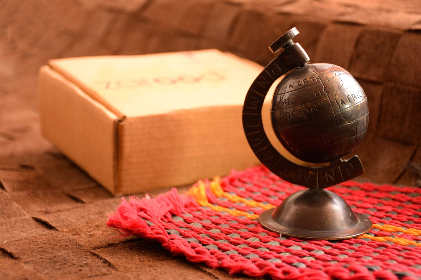 Nikon D5300 sample photo. Metal globe, antque, art photography