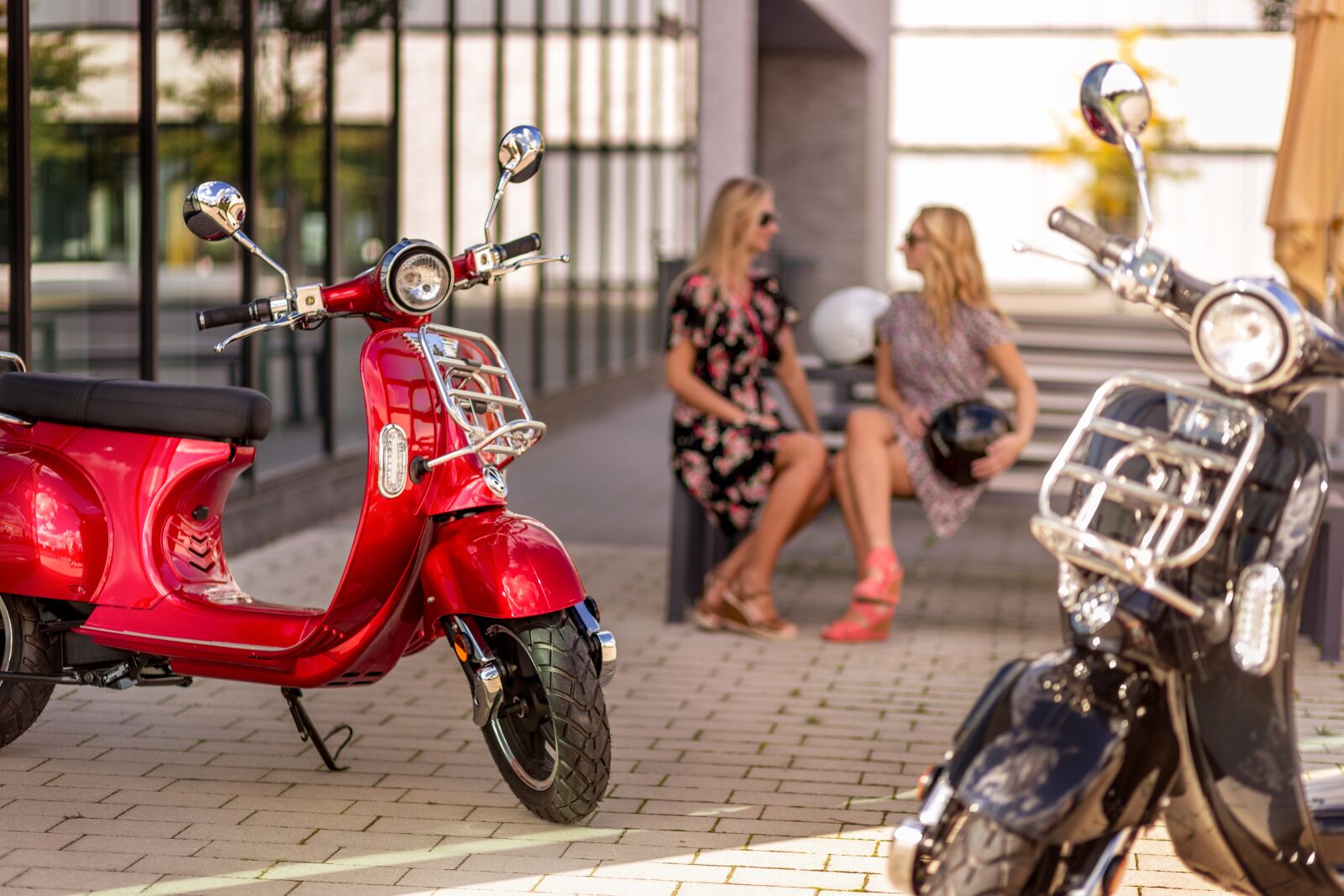 Canon EF 85mm F1.8 USM sample photo. E-scooter, electric scooter, electric photography