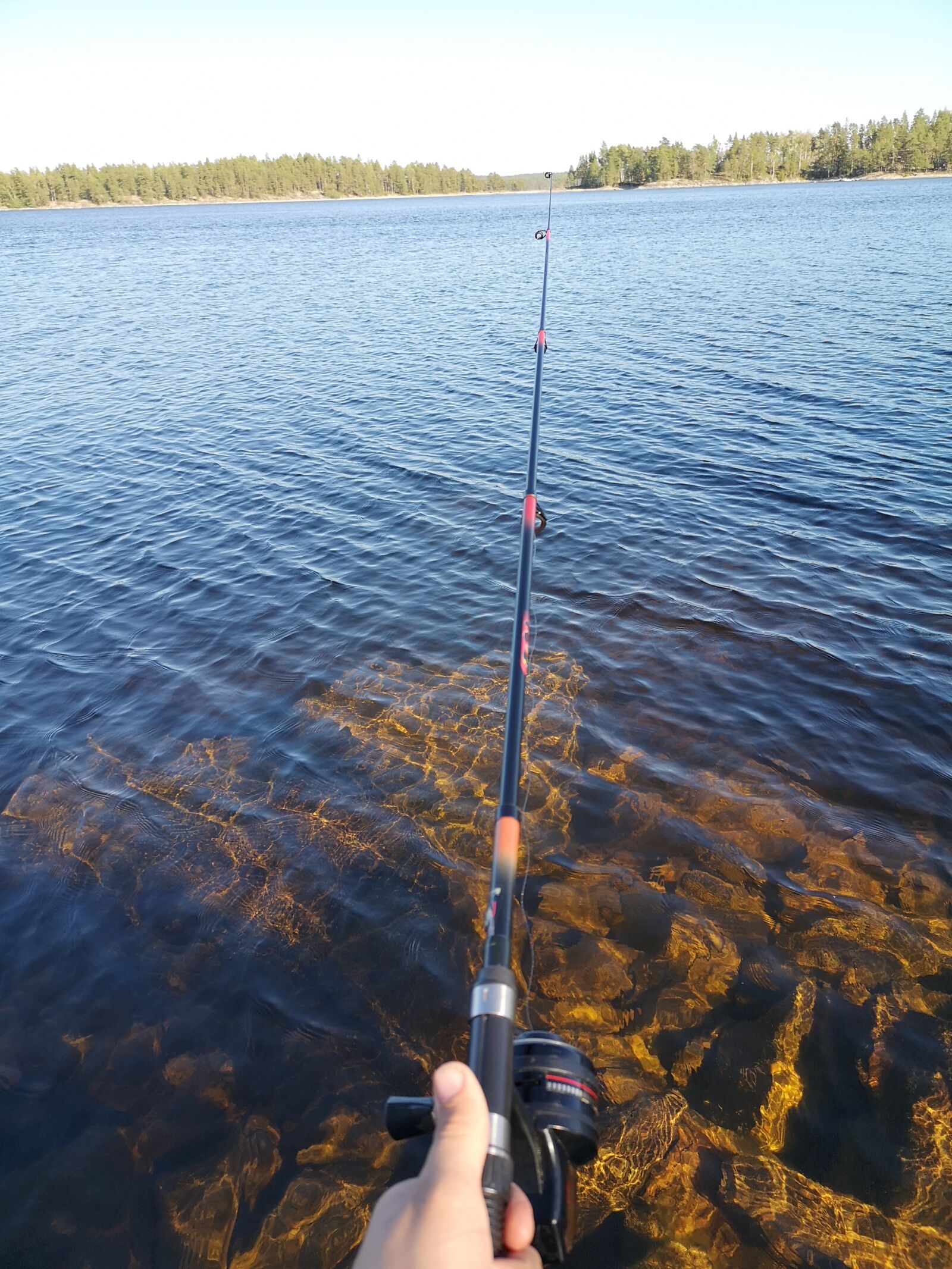 HUAWEI CLT-L29 sample photo. Fishing, lake, fisherman photography