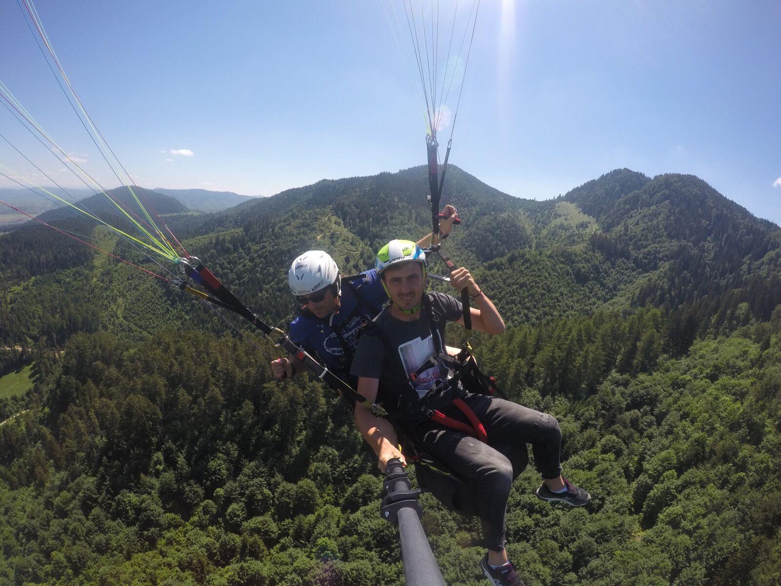 GoPro HERO4 Silver sample photo. Acrofly, paragliding in brasov photography