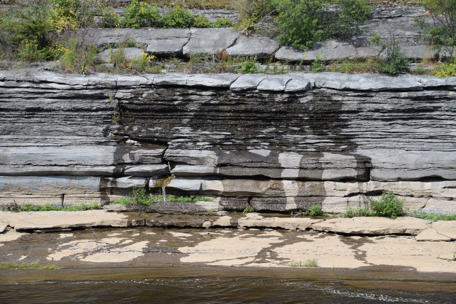 Nikon D5300 sample photo. Rock ledge, water seepage photography