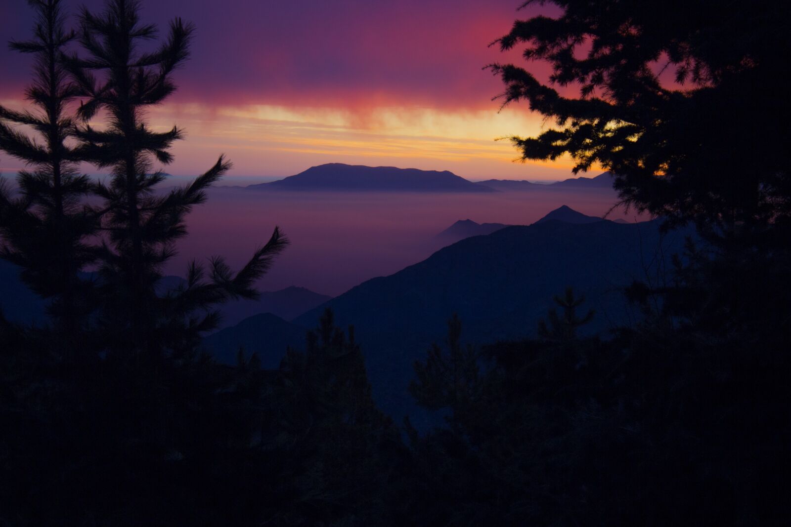 Canon EOS 650D (EOS Rebel T4i / EOS Kiss X6i) sample photo. Sunset in farellones, chile photography